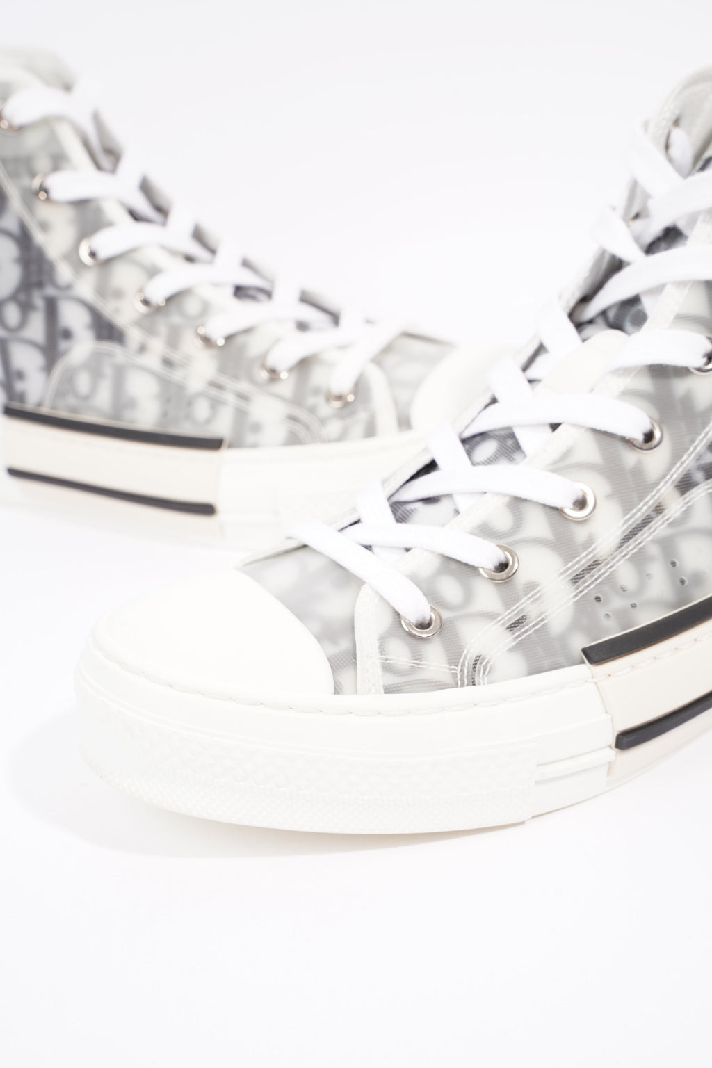 Christian Dior Mens B23 High Top Grey / Oblique EU 40 / UK 6