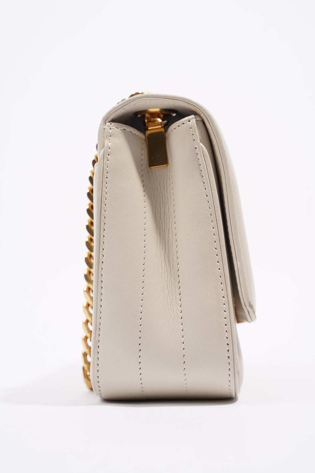 Saint Laurent Womens Vicky Bag White Small