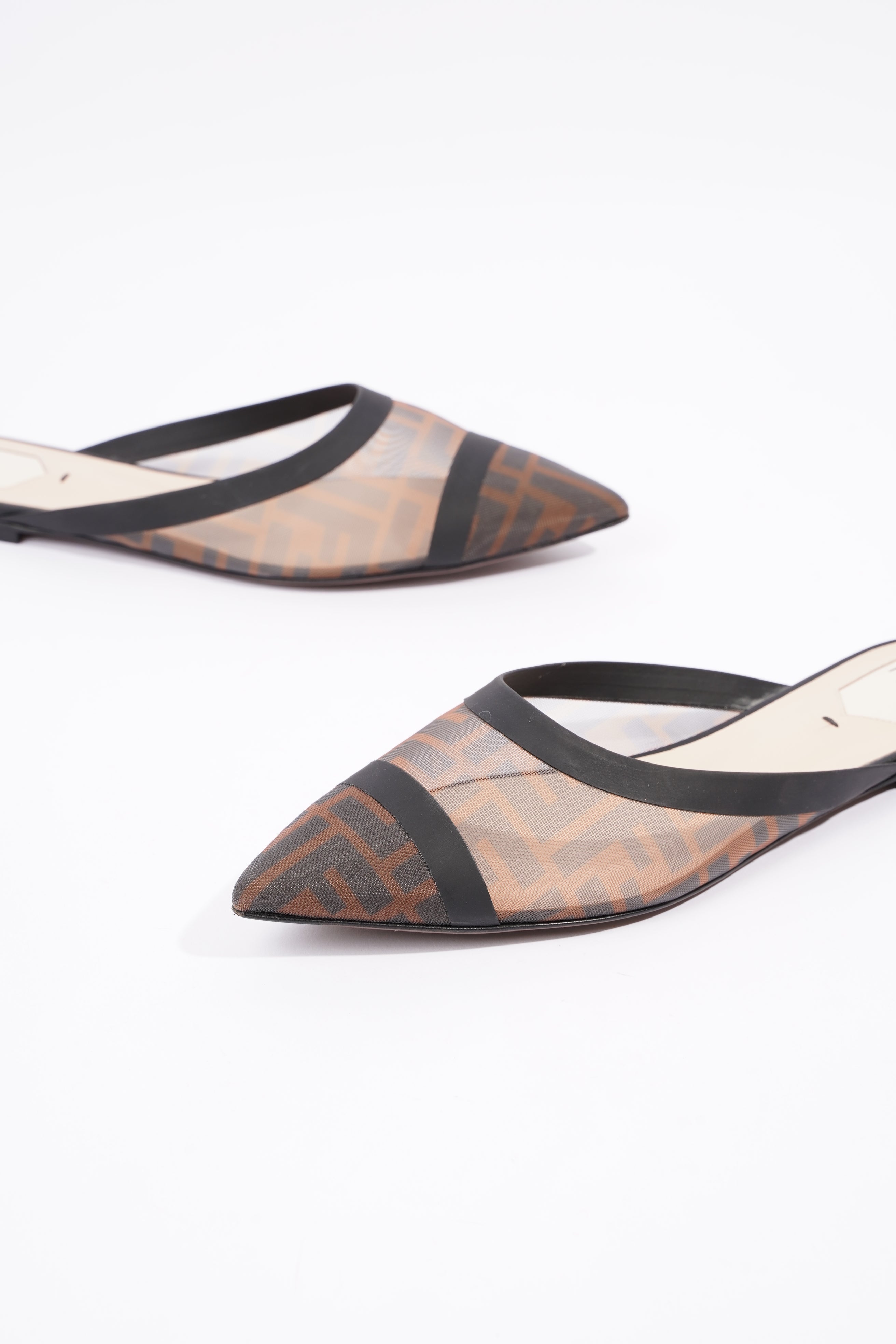 Fendi Womens Mesh Pumps Zucca Print EU 39 / UK 6