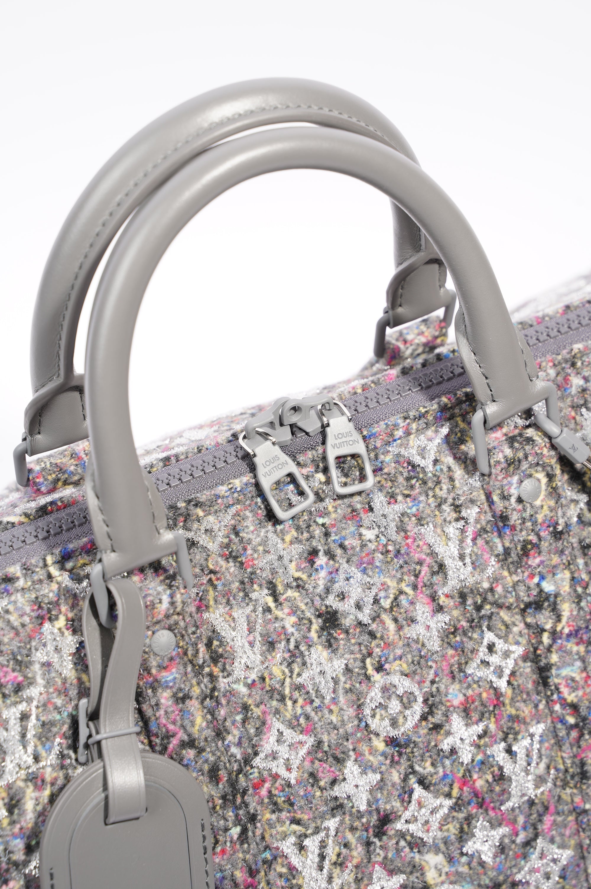 Louis Vuitton Womens Keepall Bandouliere Multicolour Wool Monogram 50
