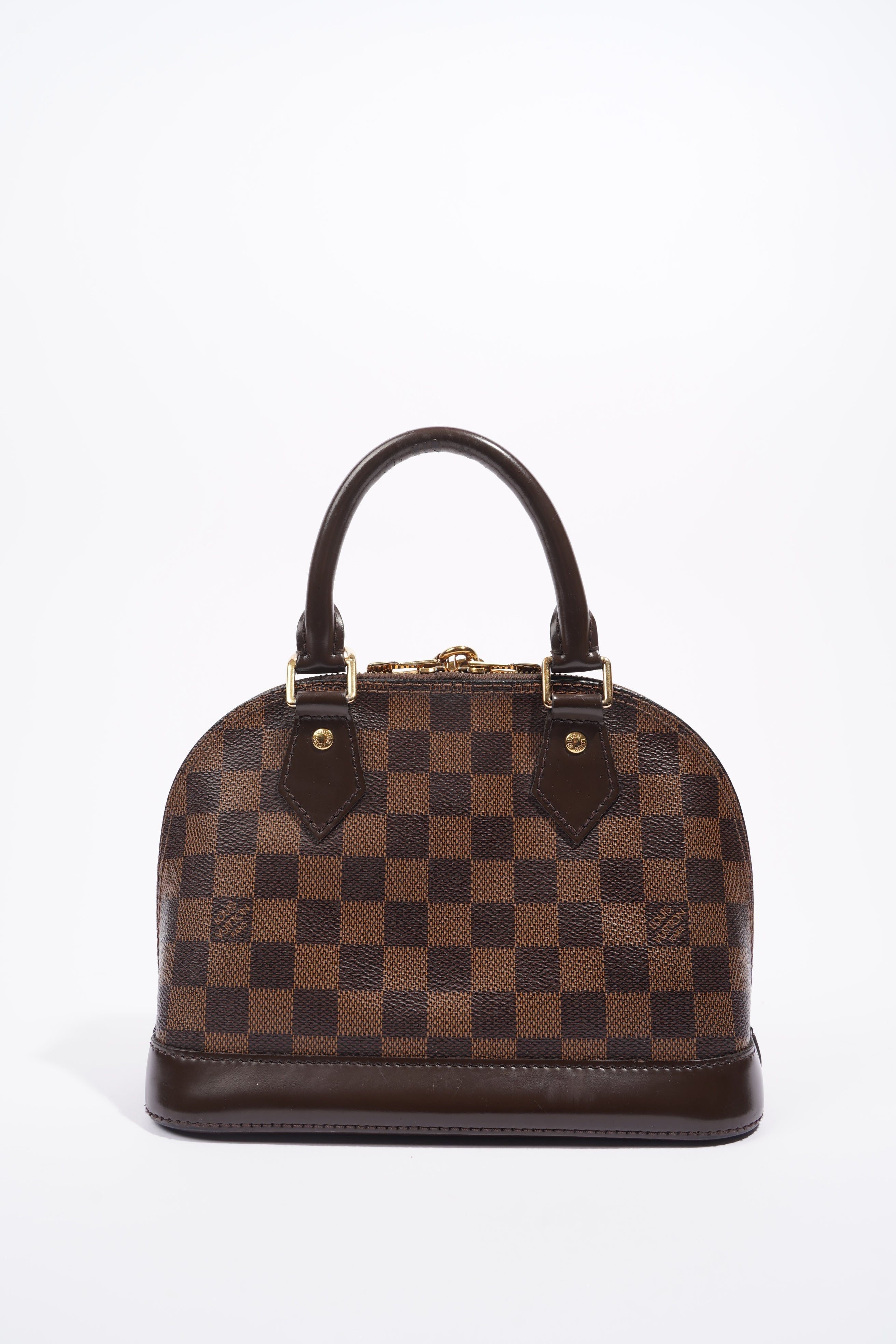 Louis Vuitton Womens Alma Damier Ebene BB