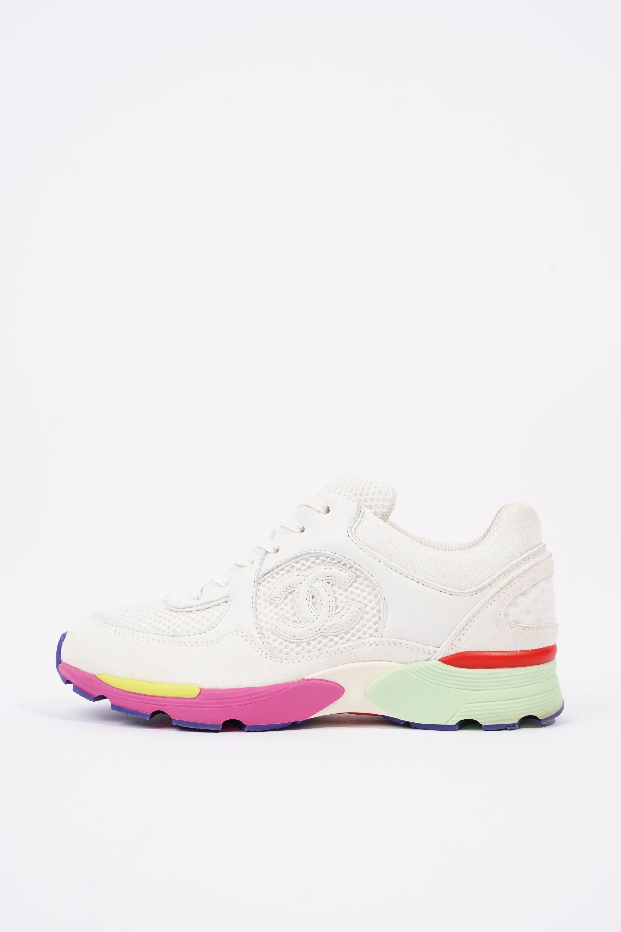 Chanel Womens CC Logo White / Multi Midsole EU 36.5 / UK 3.5