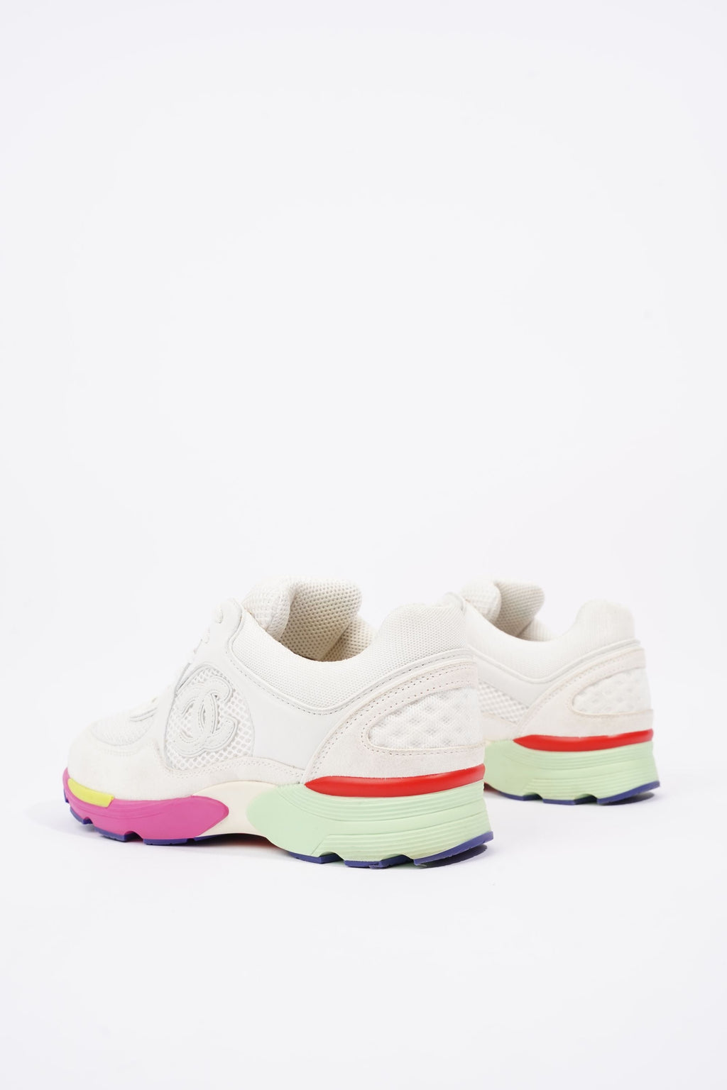 Chanel Womens CC Logo White / Multi Midsole EU 36.5 / UK 3.5