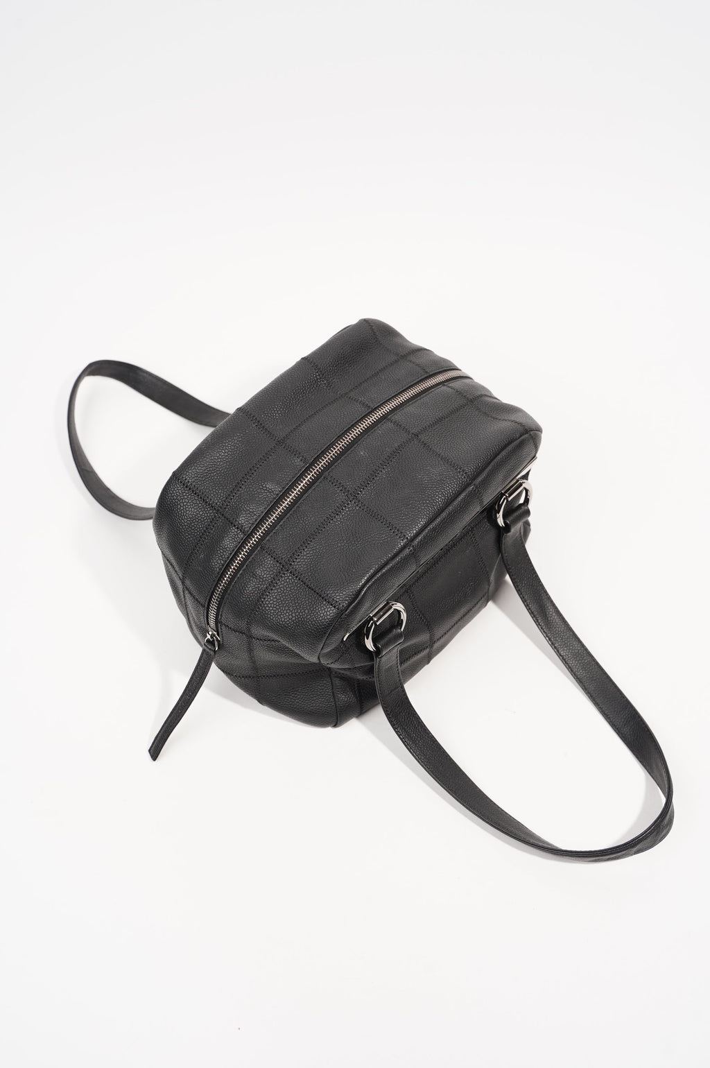 Chanel Womens Chocolate Box Bowling Bag Small