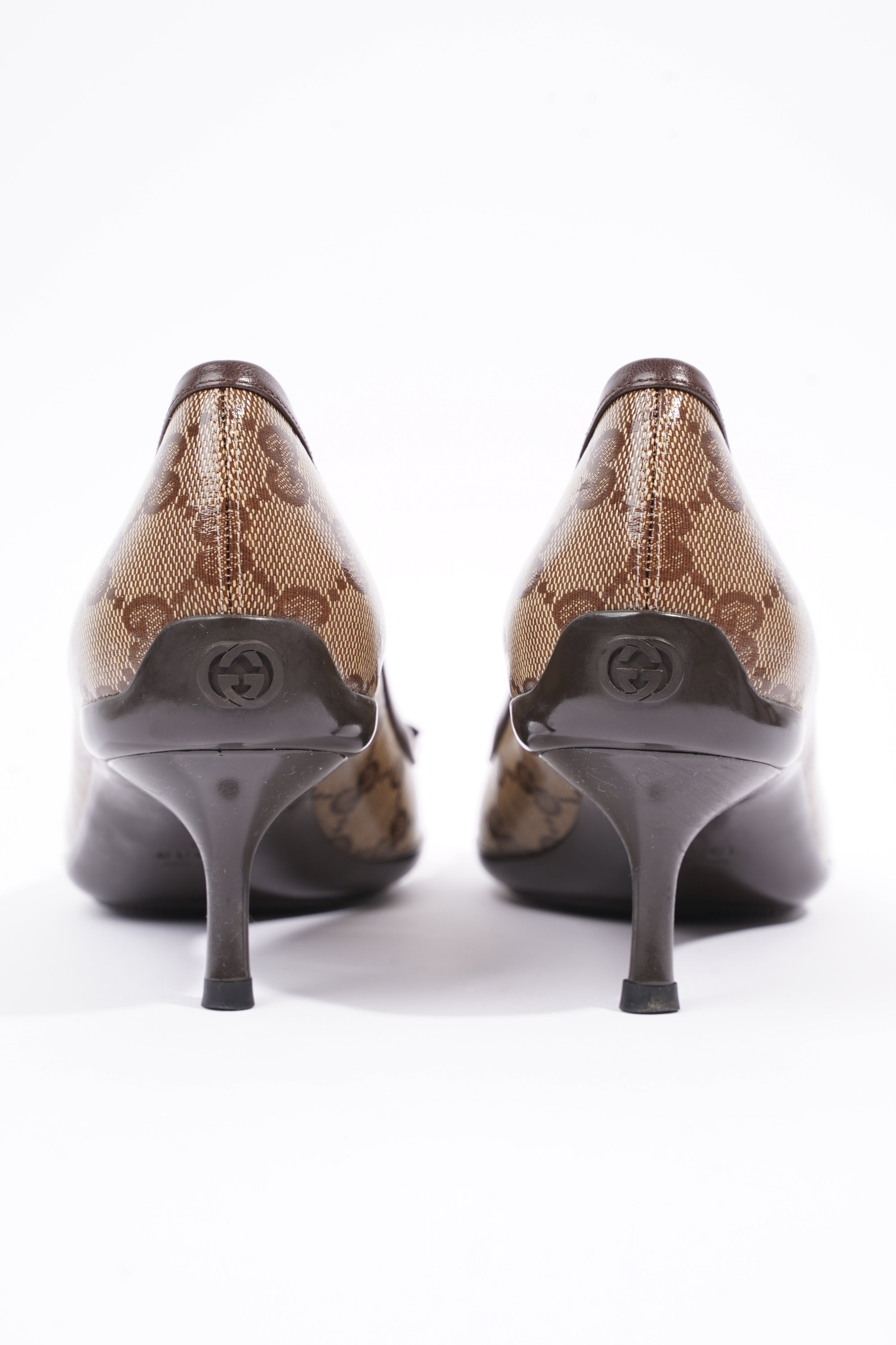 Gucci Womens GG Pump Beige / Brown EU 37.5 / UK 4.5