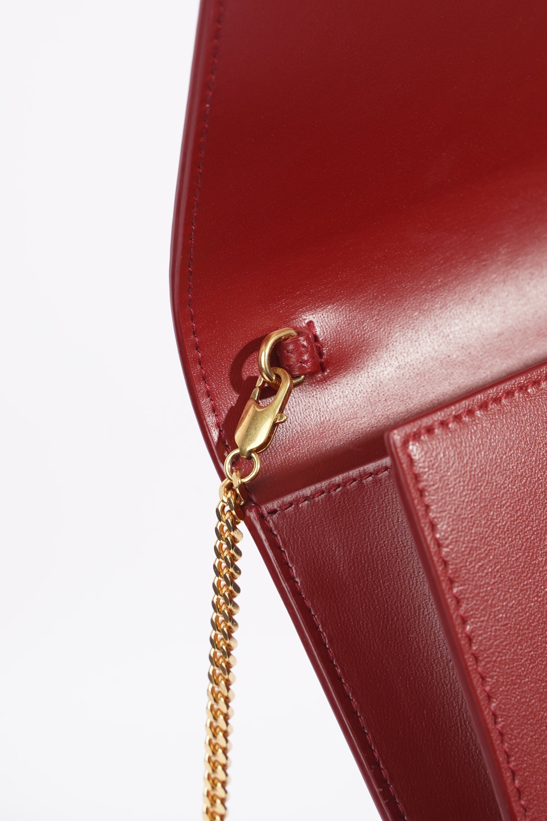 Saint Laurent Womens Mini Paris Bag Red Leather