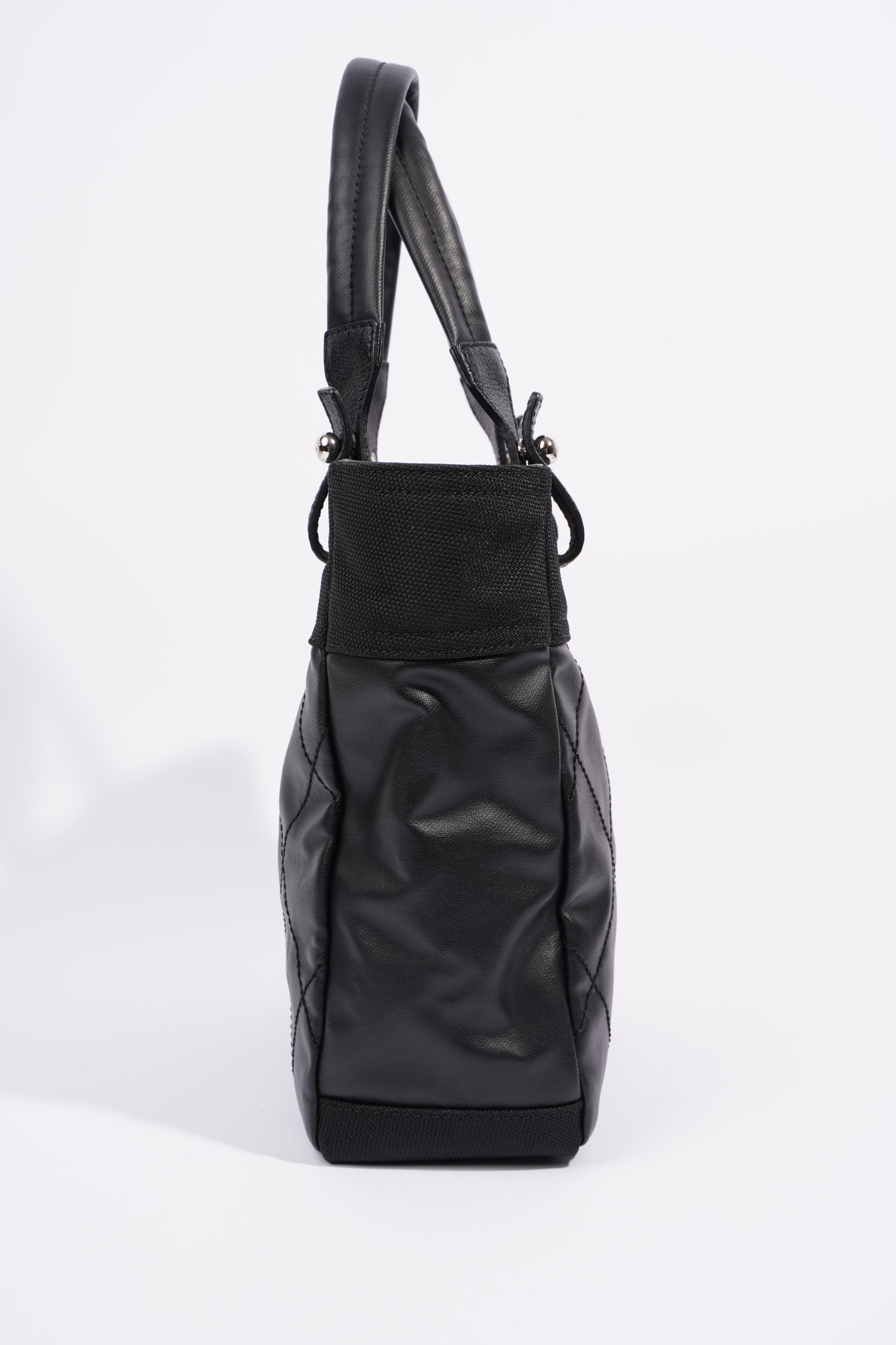 Chanel Paris Biarritz Tote Black Canvas