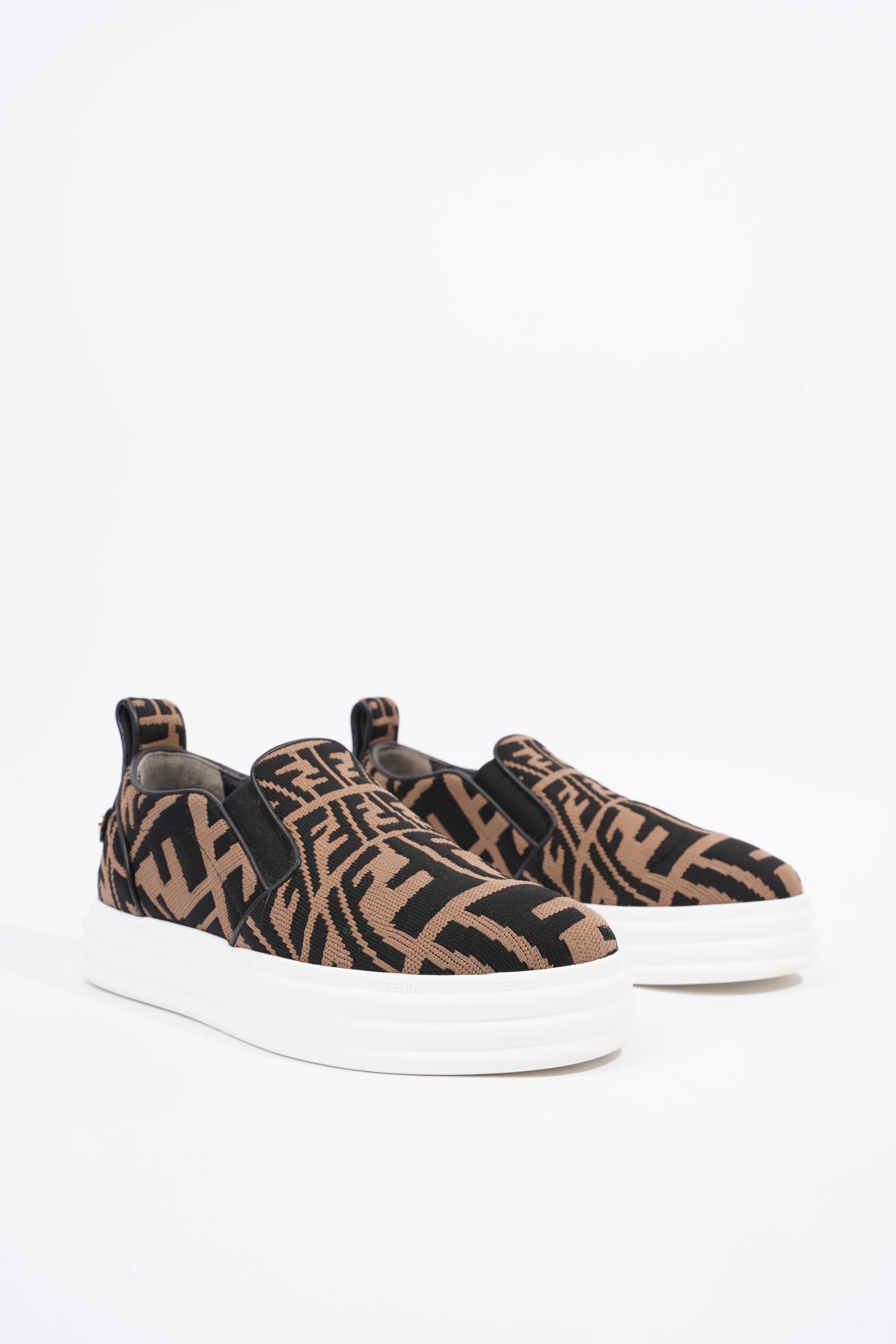 Fendi Womens FF Slip On Sneaker Zucca EU 35 / UK 2