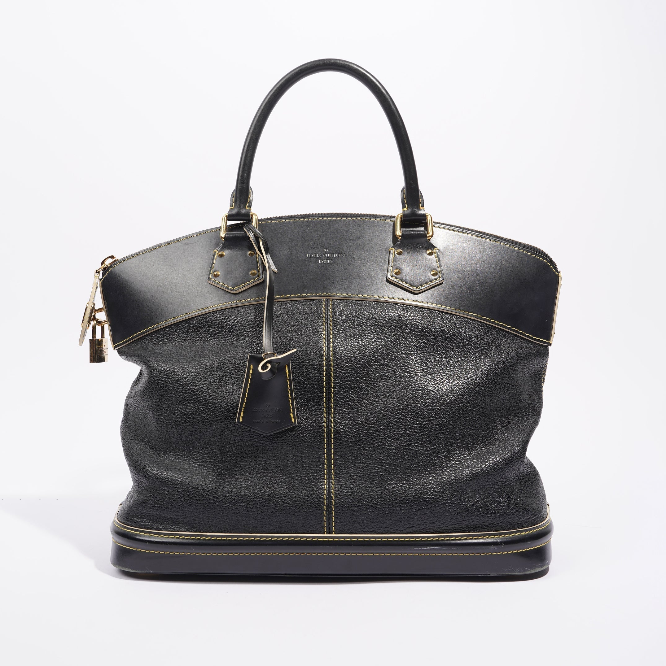 Louis Vuitton Womens Vintage Suhali Lockit Bag Black MM