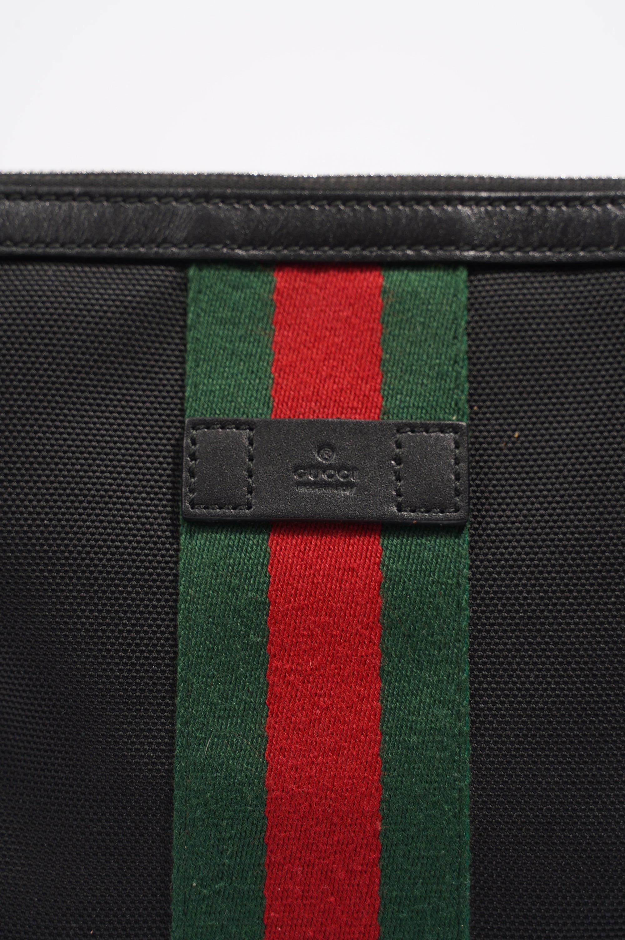 Gucci Womens Cloth Messenger Bag Black Small