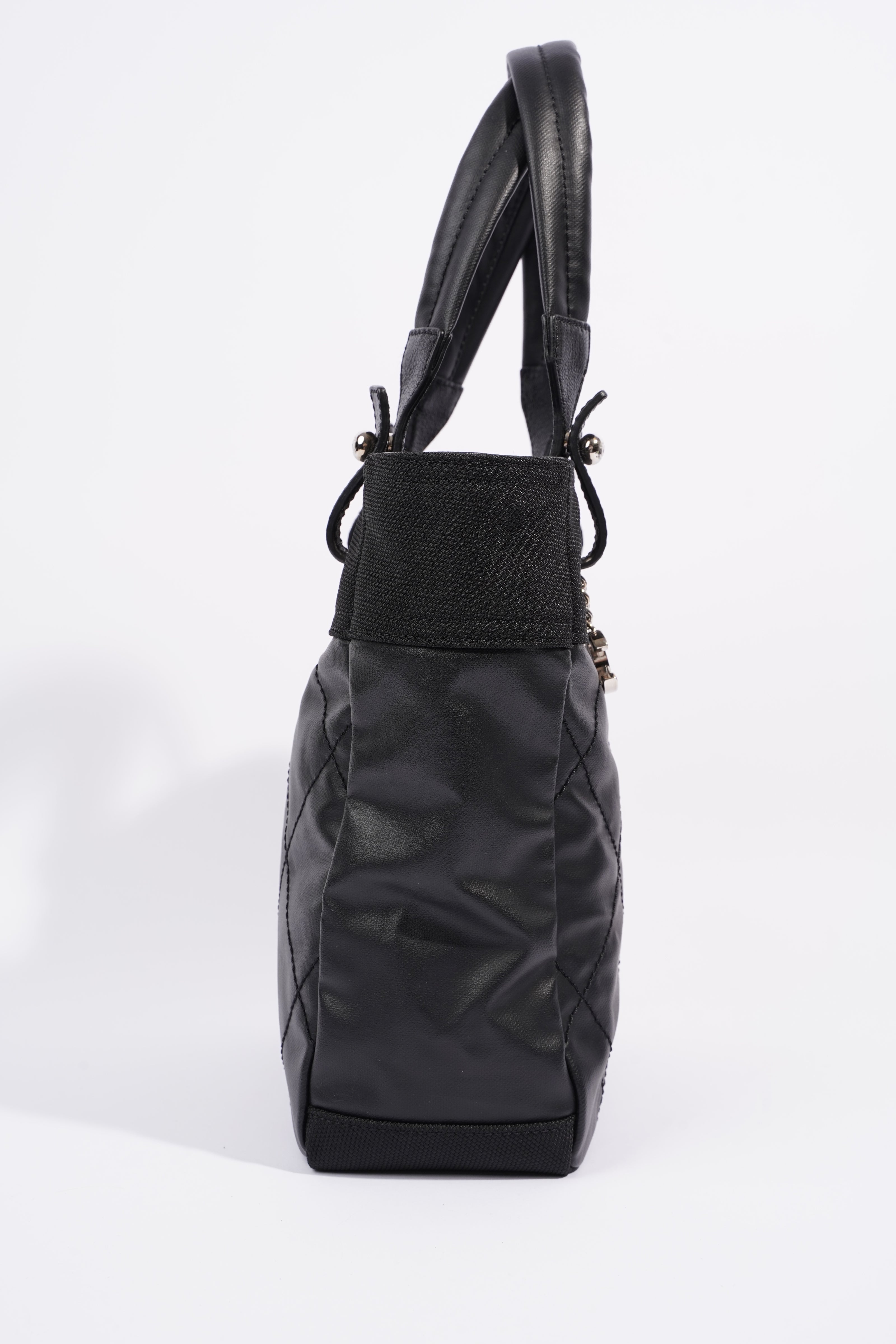 Chanel Paris Biarritz Tote Black Canvas
