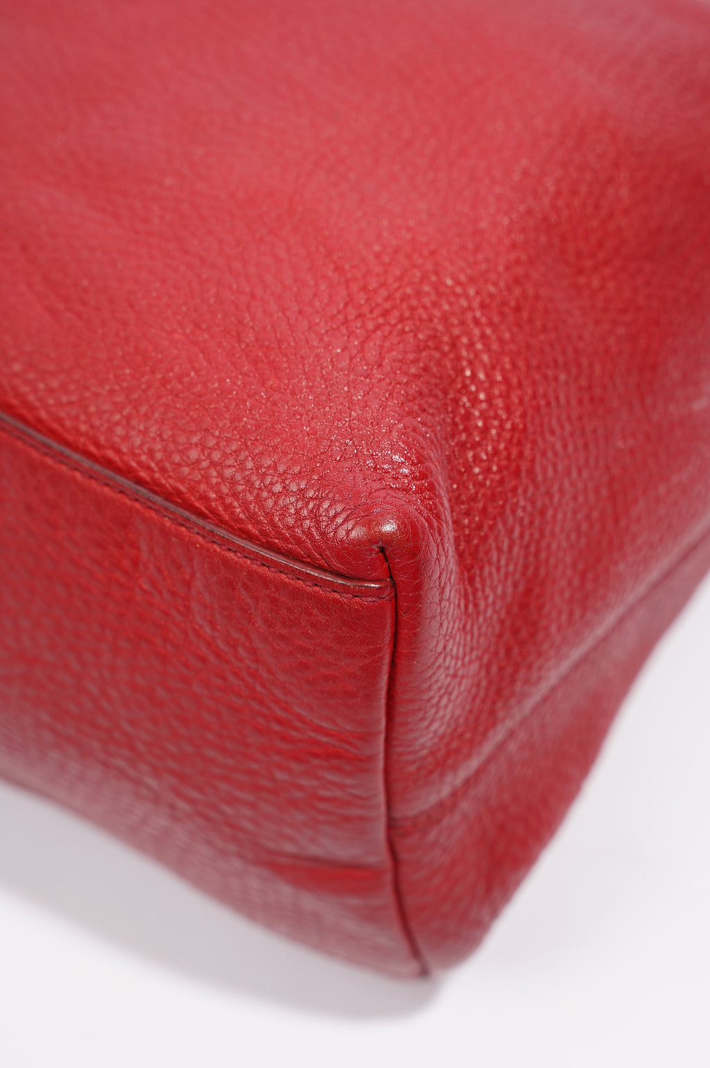 Gucci Womens Soho Tote Red Leather