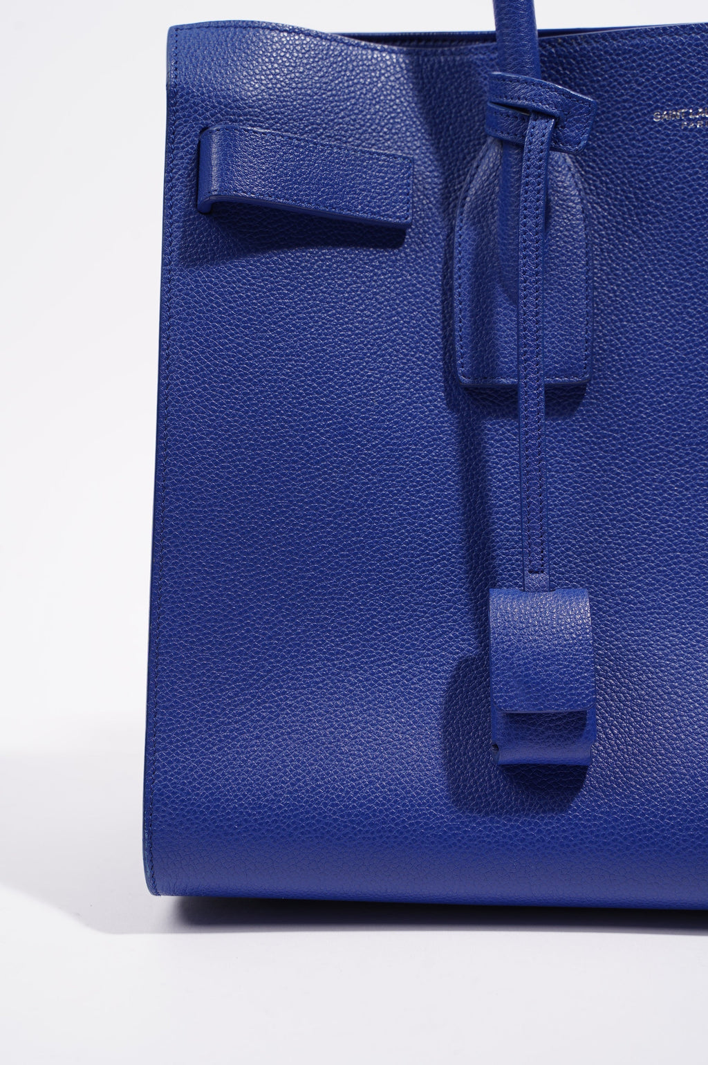 Saint Laurent Womens Sac De Jour Blue Small
