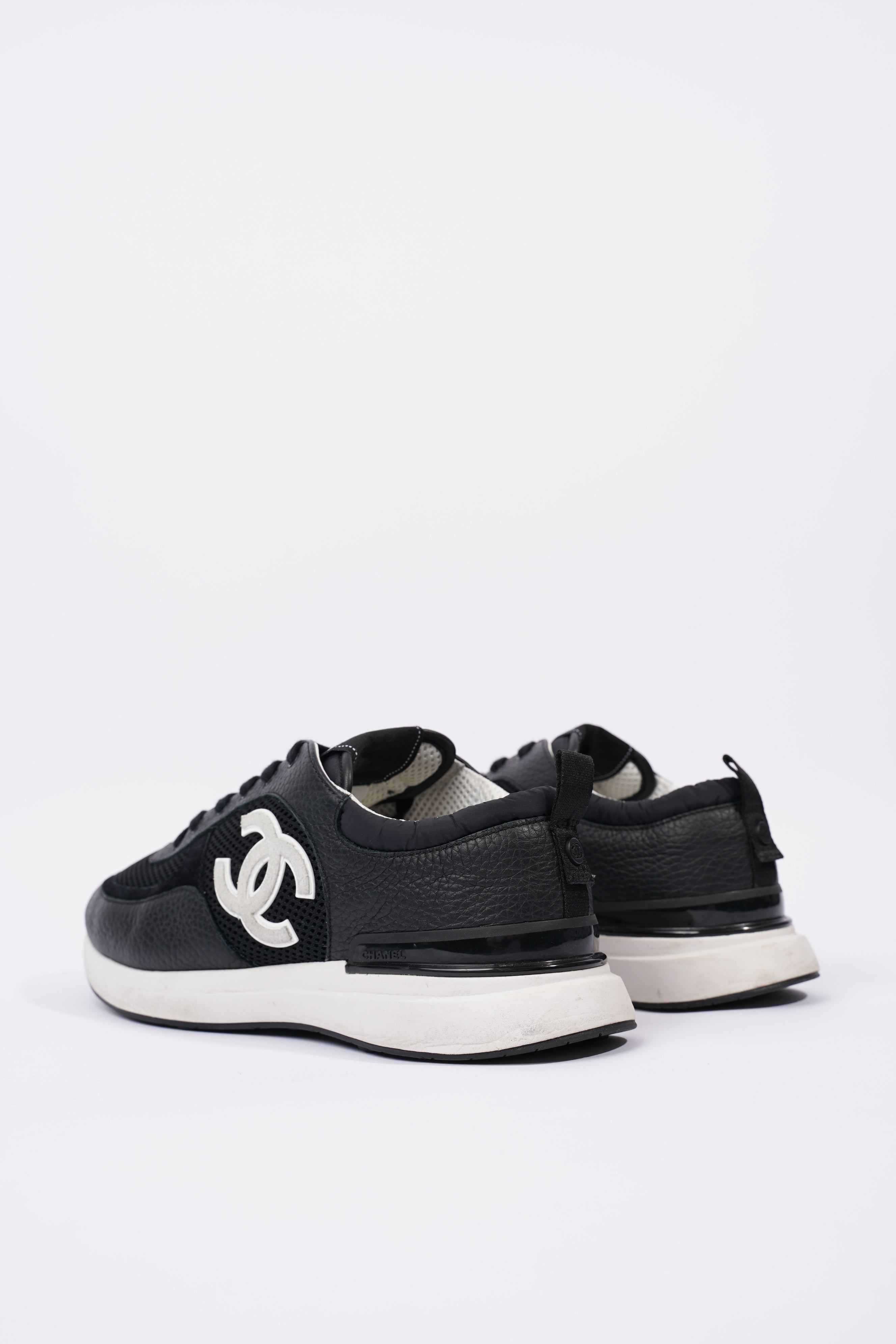 Chanel Mens CC Logo Black / White EU 43 / UK 9