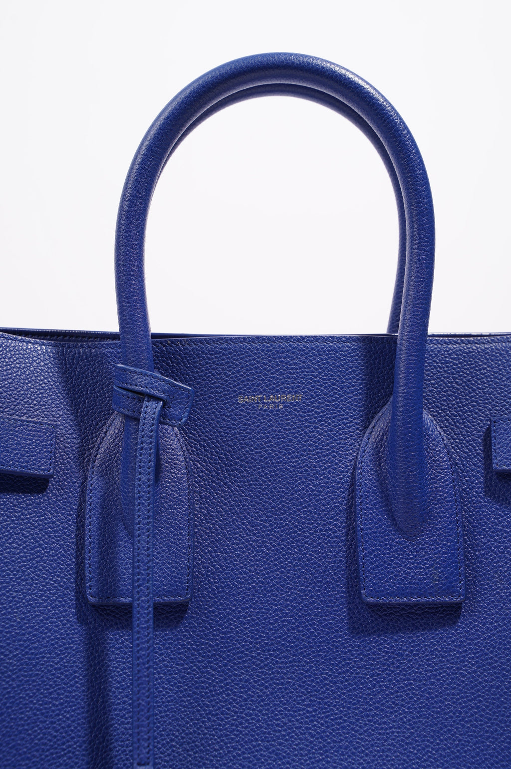 Saint Laurent Womens Sac De Jour Blue Small