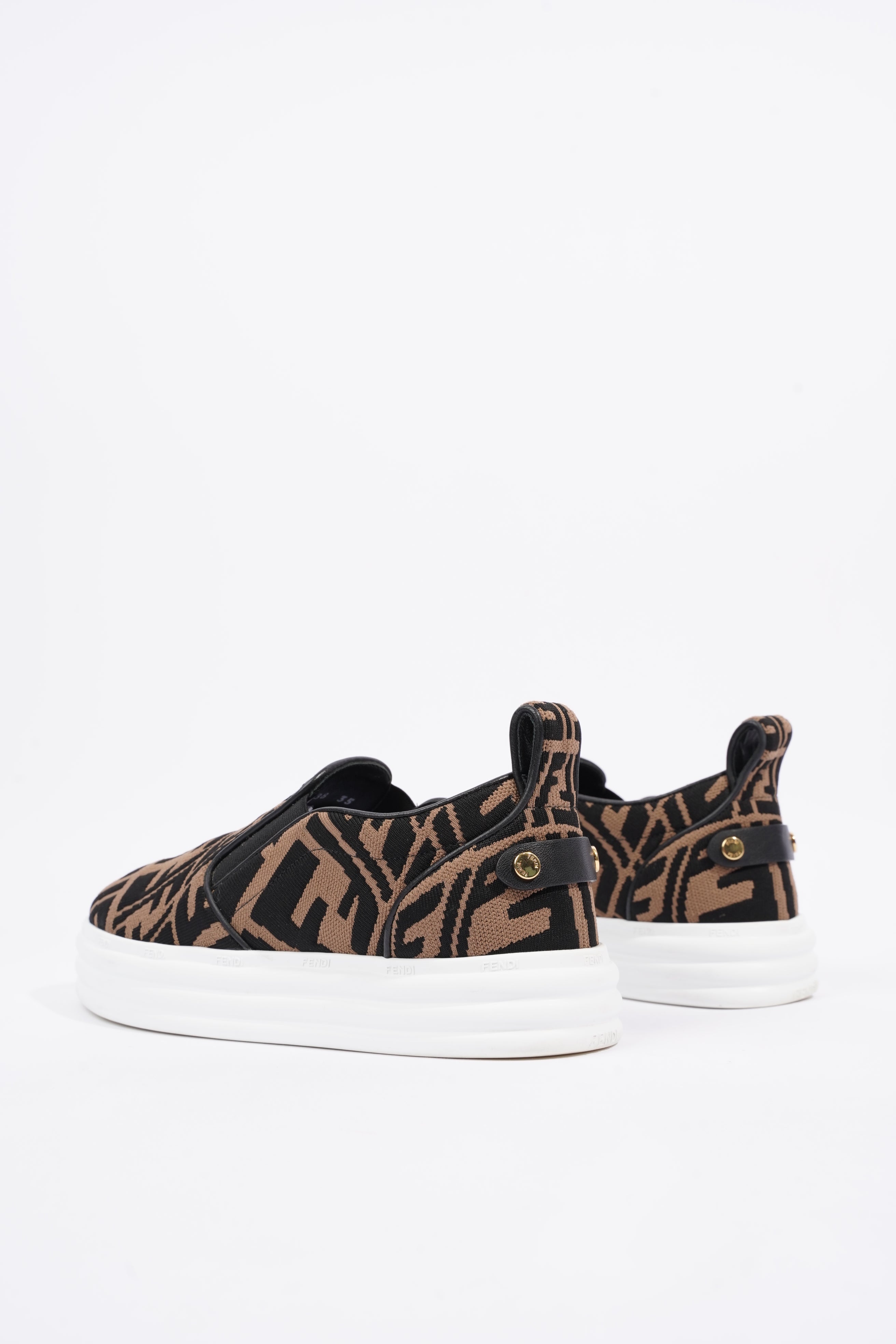 Fendi Womens FF Slip On Sneaker Zucca EU 35 / UK 2