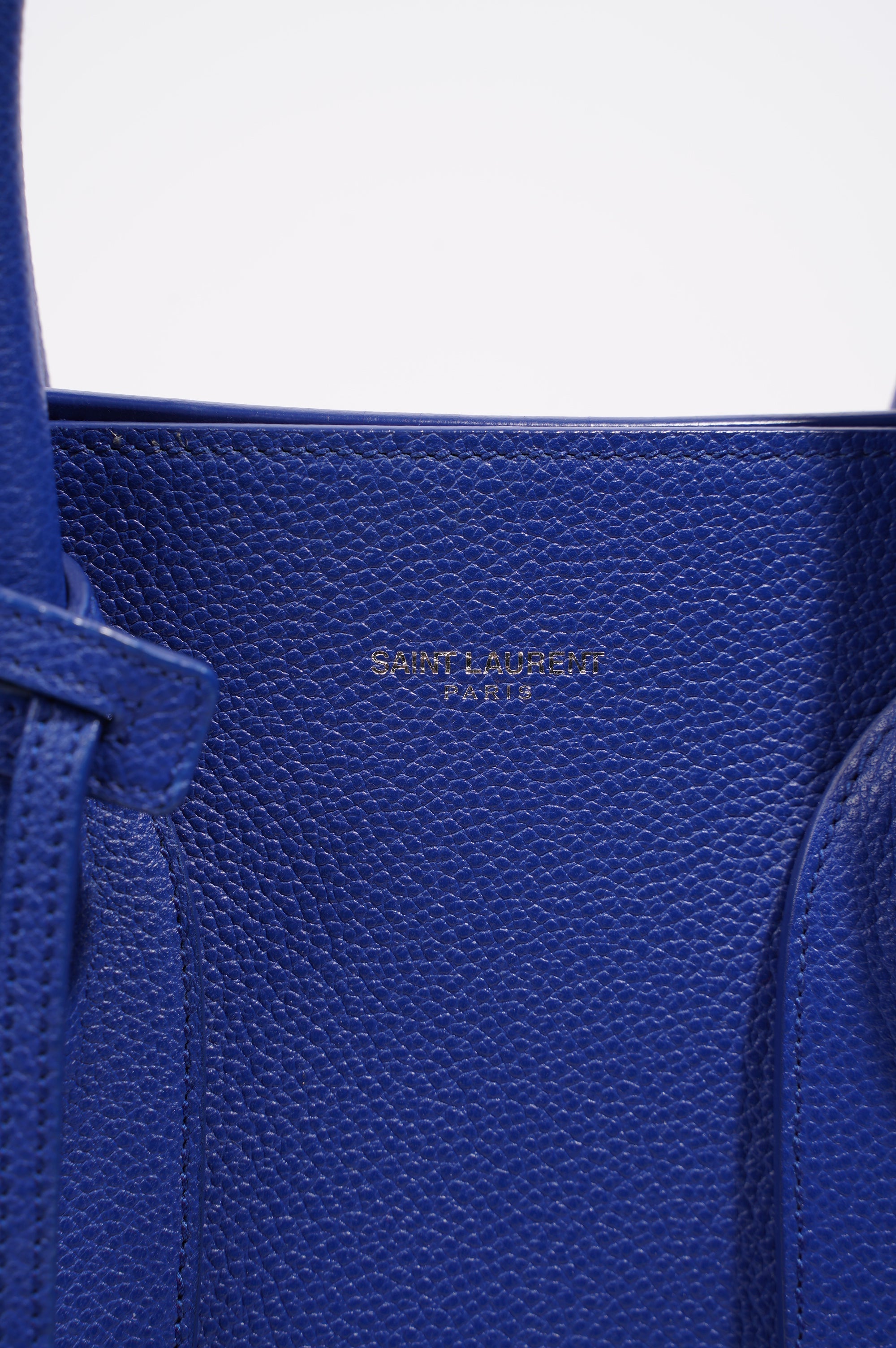 Saint Laurent Womens Sac De Jour Blue Small
