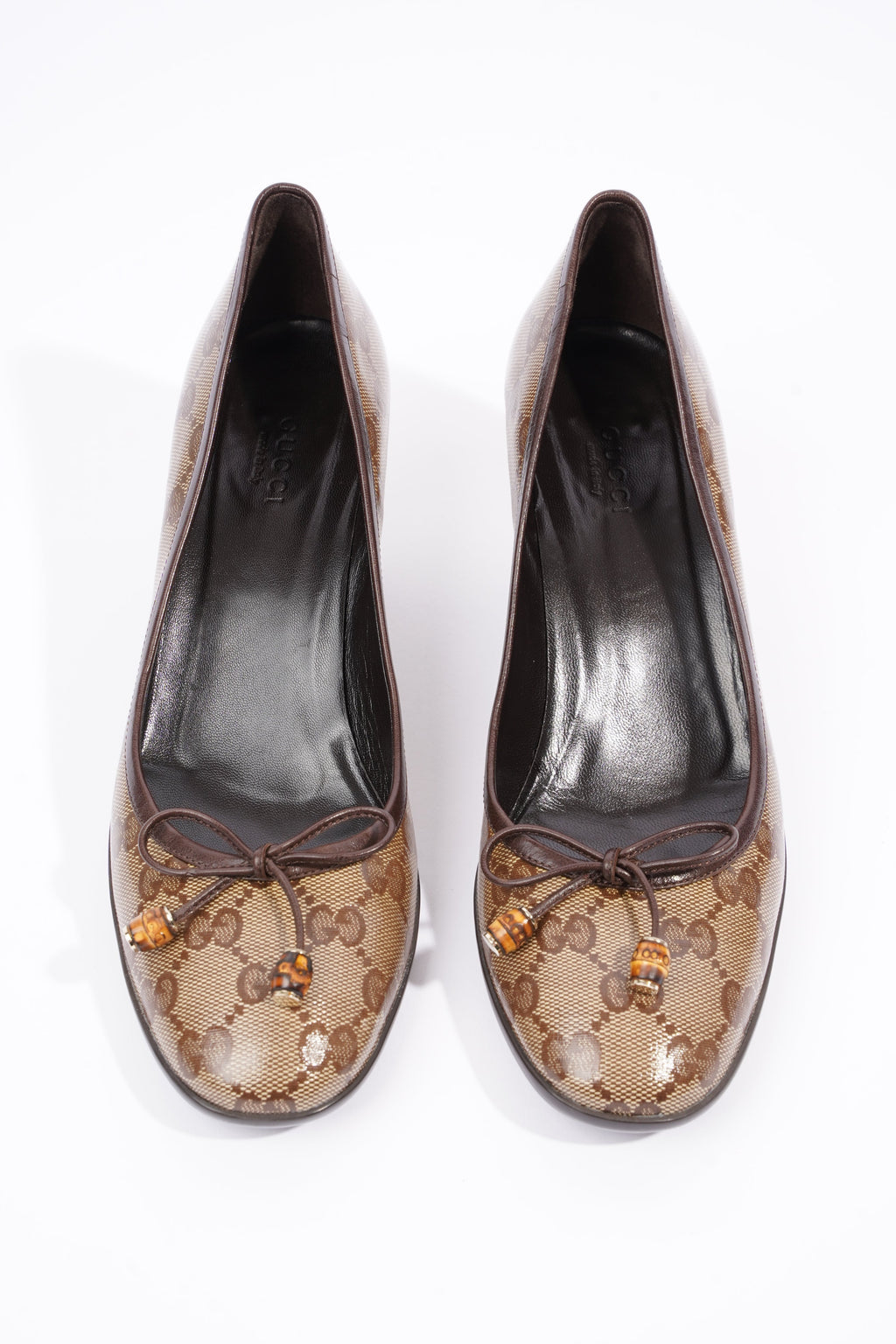 Gucci Womens GG Pump Beige / Brown EU 37.5 / UK 4.5