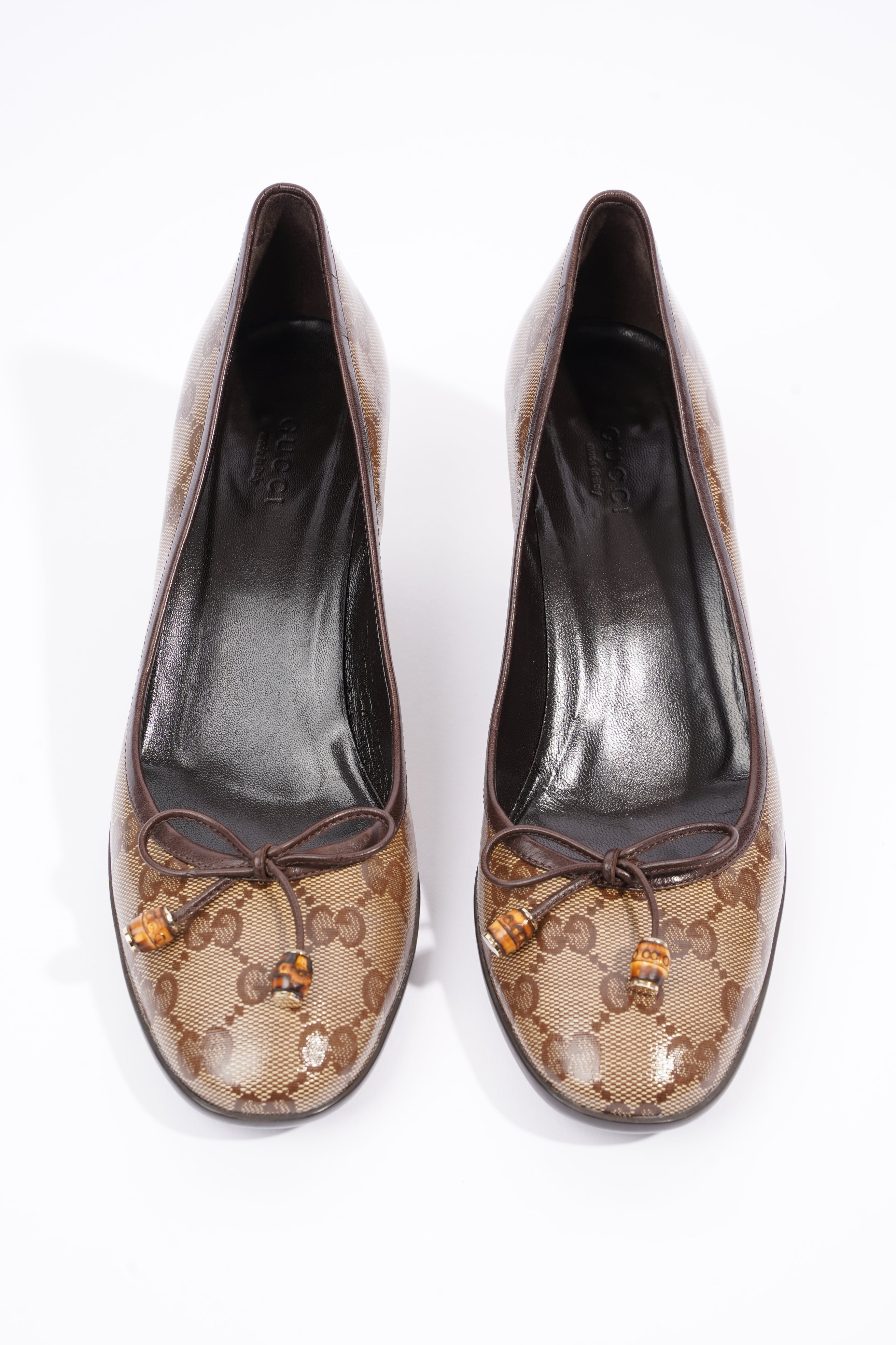 Gucci Womens GG Pump Beige / Brown EU 37.5 / UK 4.5
