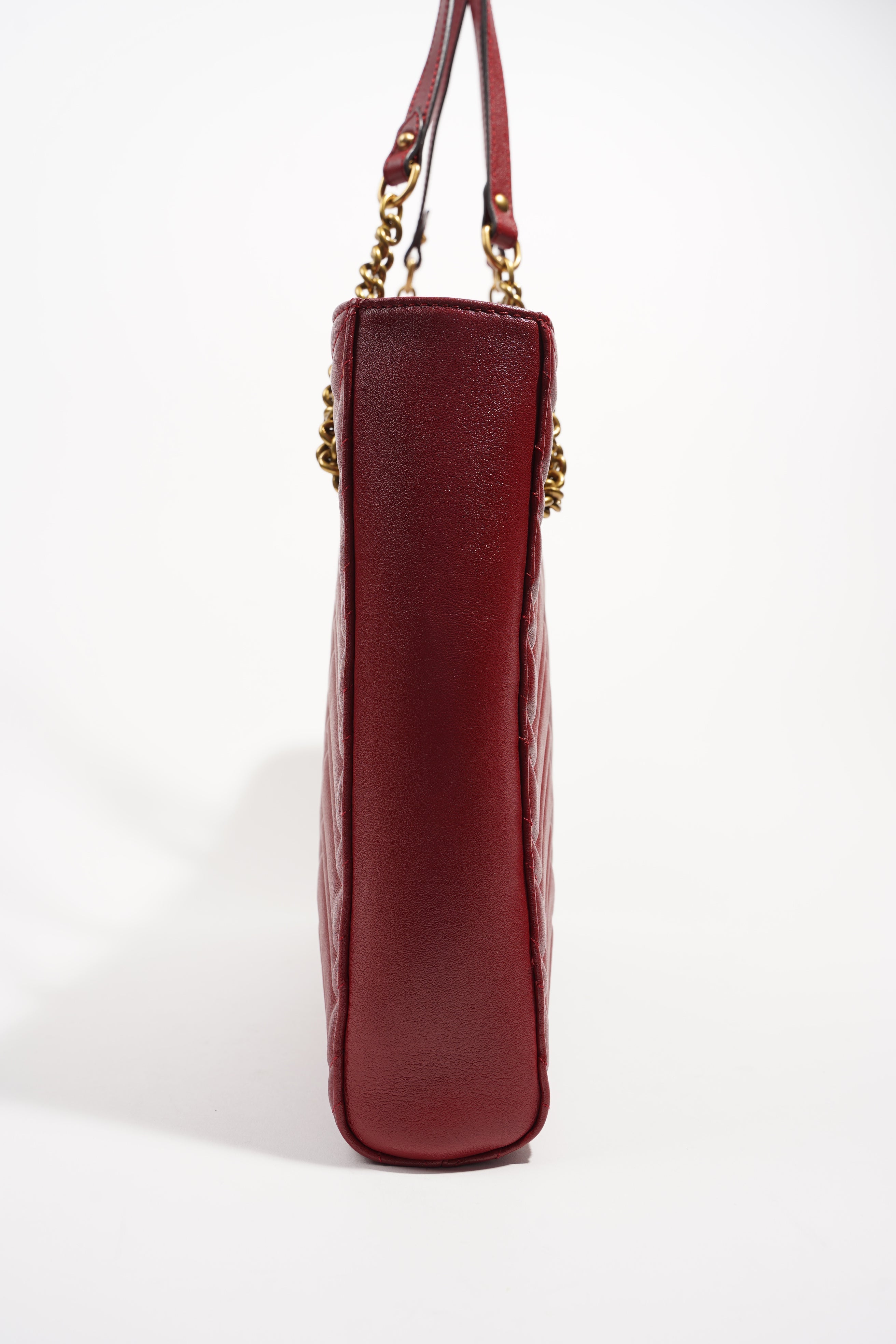Gucci Womens Marmont Tote Red Medium
