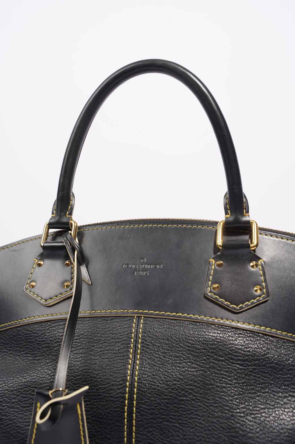 Louis Vuitton Womens Vintage Suhali Lockit Bag Black MM