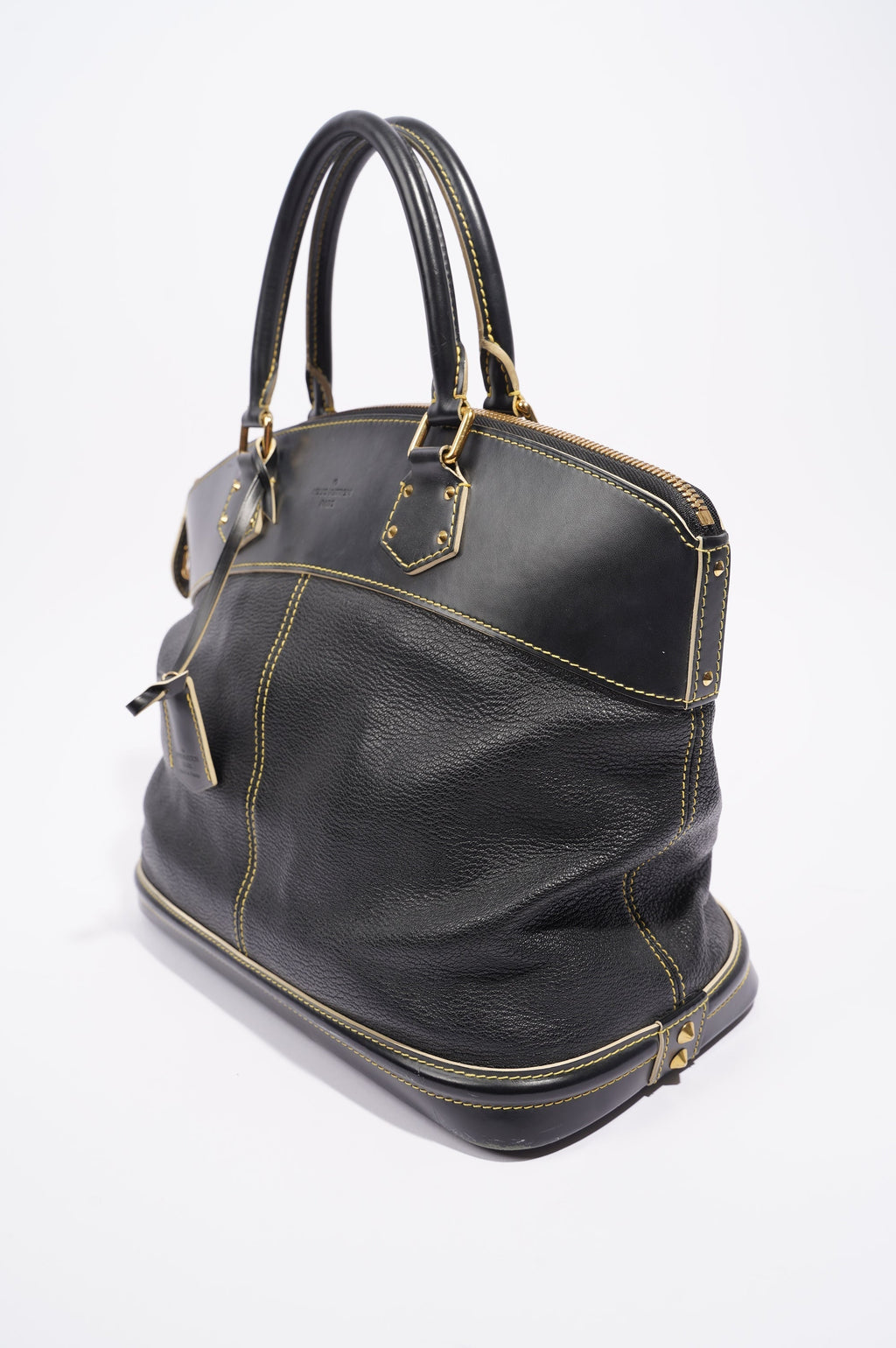 Louis Vuitton Womens Vintage Suhali Lockit Bag Black MM