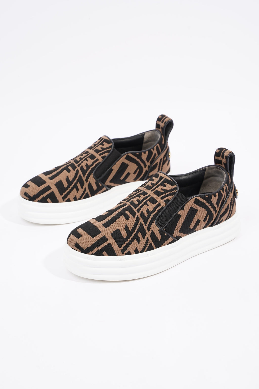 Fendi Womens FF Slip On Sneaker Zucca EU 35 / UK 2