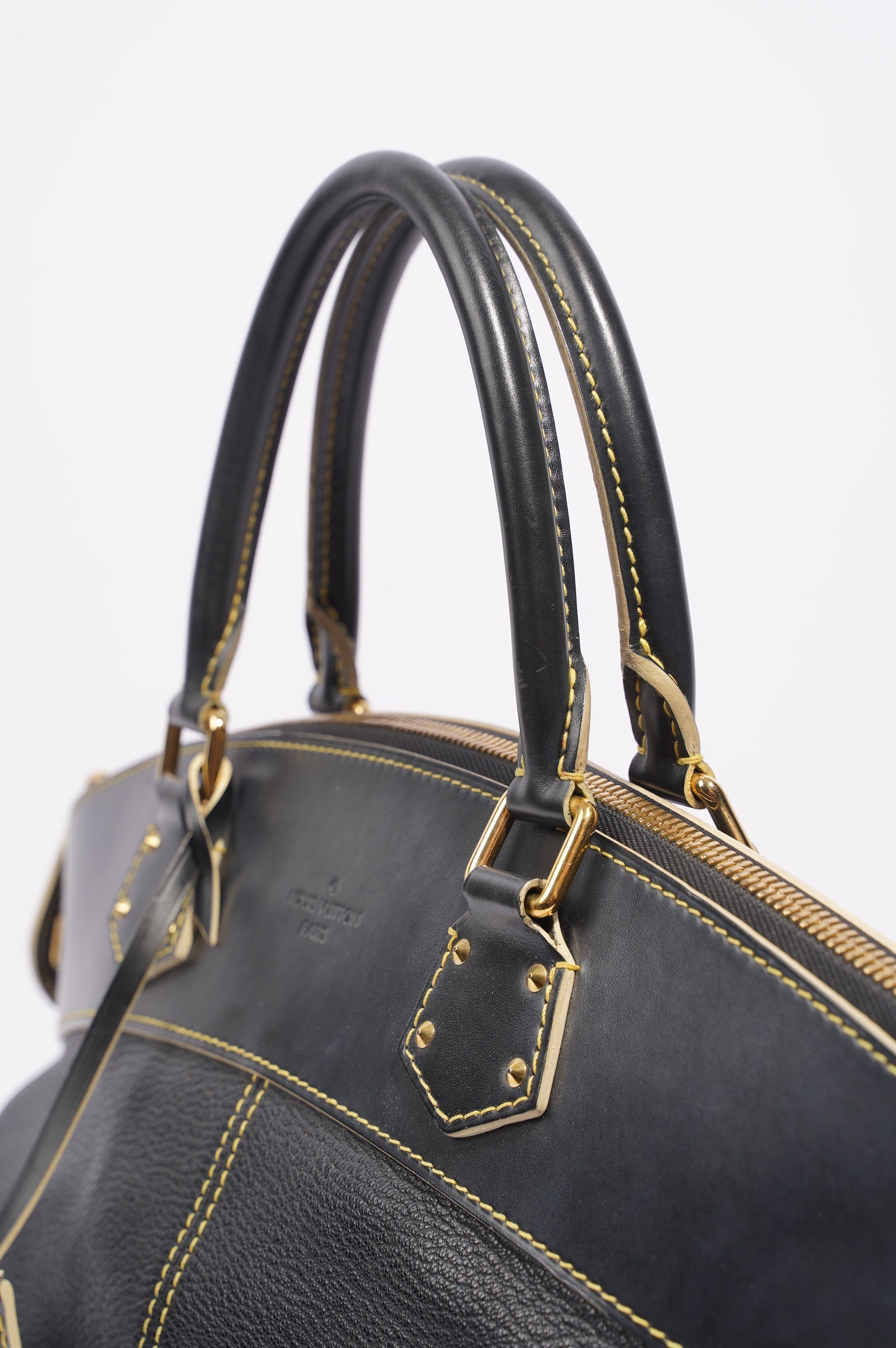 Louis Vuitton Womens Vintage Suhali Lockit Bag Black MM