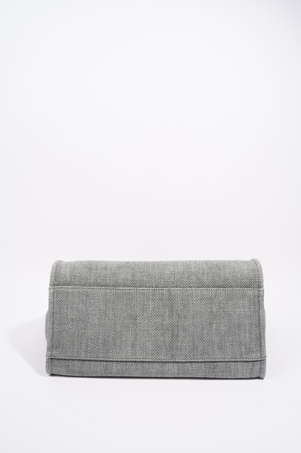 Chanel Womens Deauville Bag Grey Canvas Small