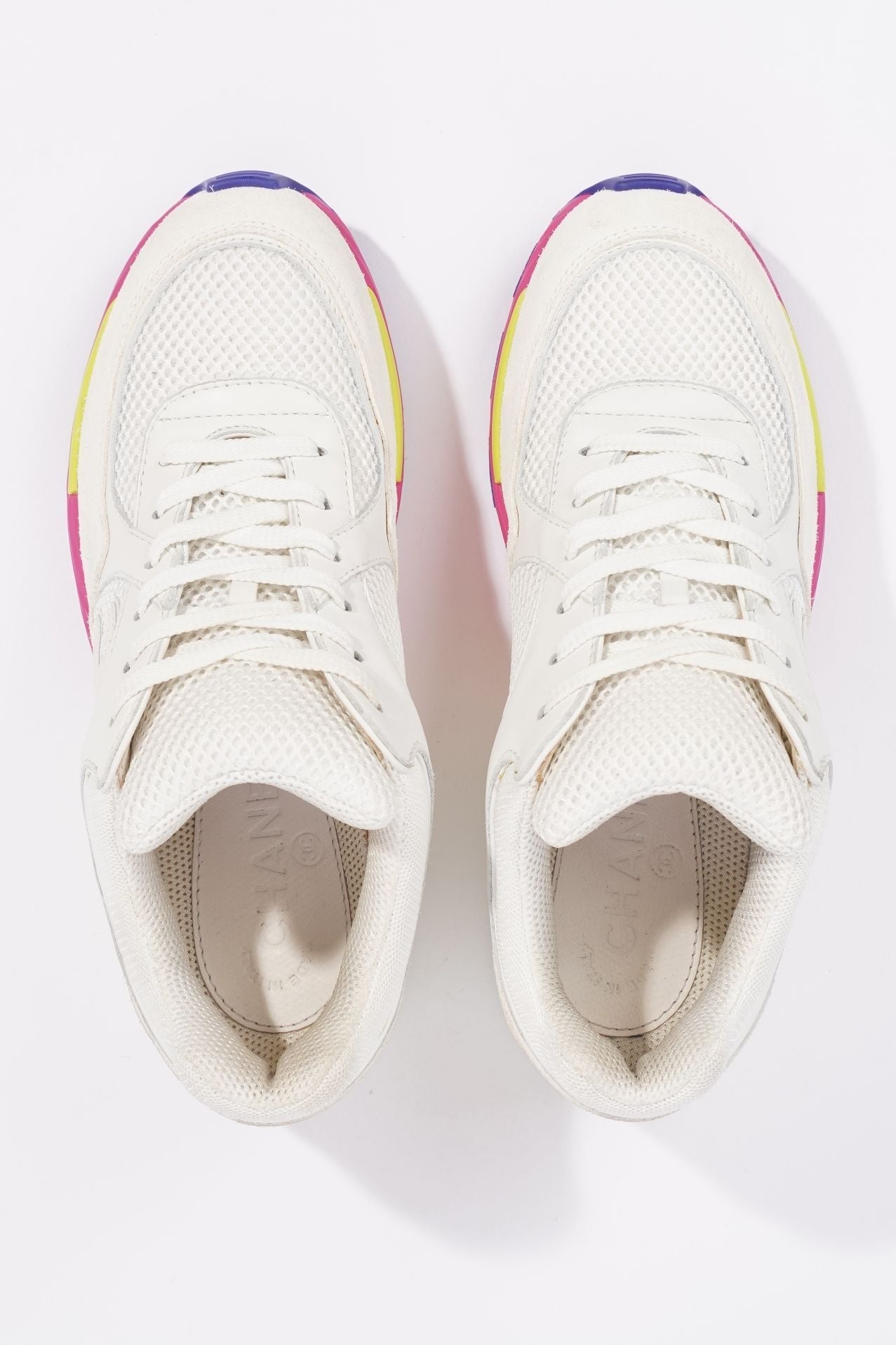 Chanel Womens CC Logo White / Multi Midsole EU 36.5 / UK 3.5