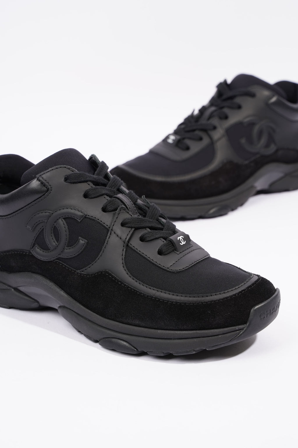Chanel Womens CC Logo Black EU 37.5 / UK 4.5