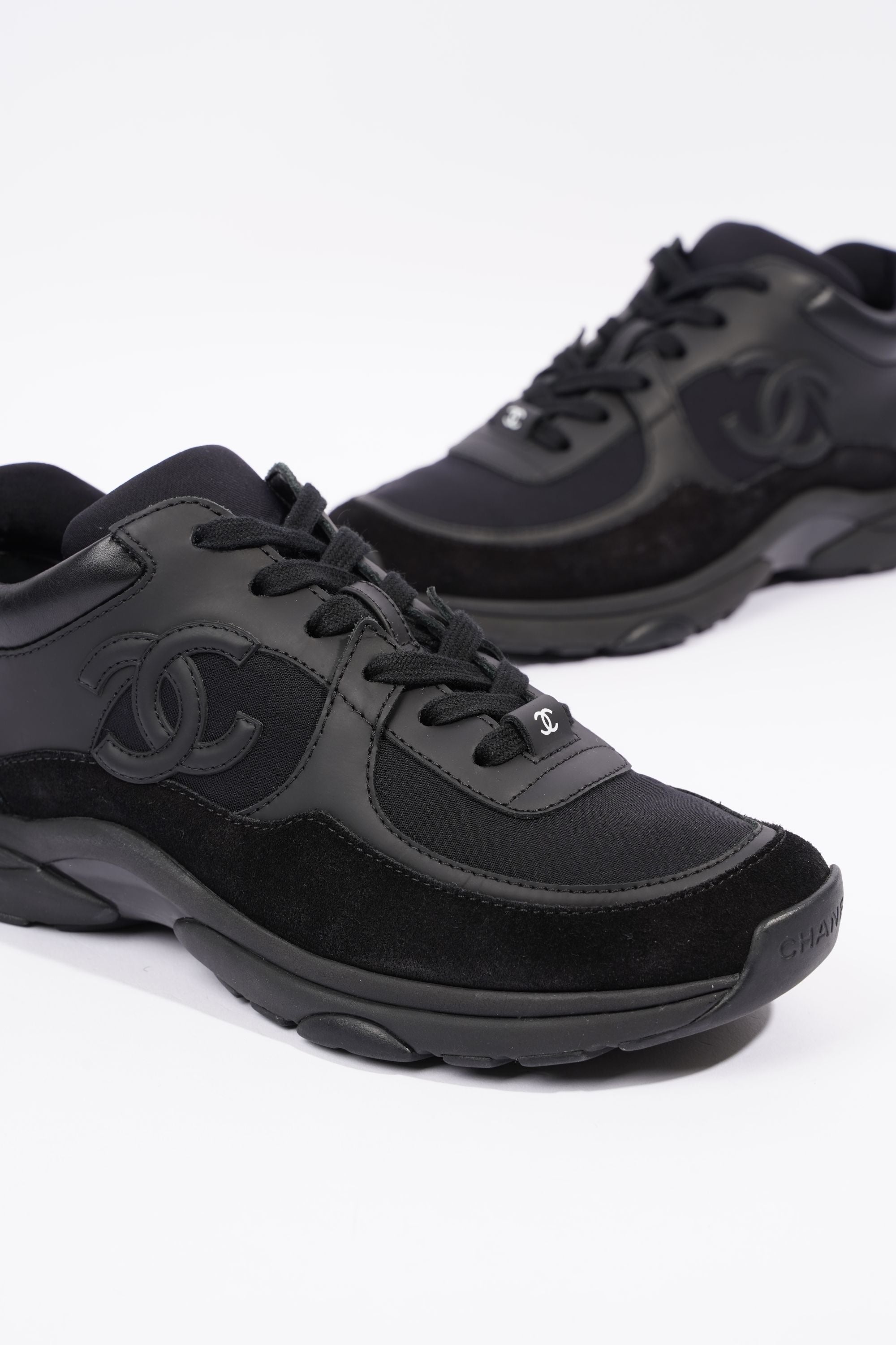 Chanel Womens CC Logo Black EU 37.5 / UK 4.5