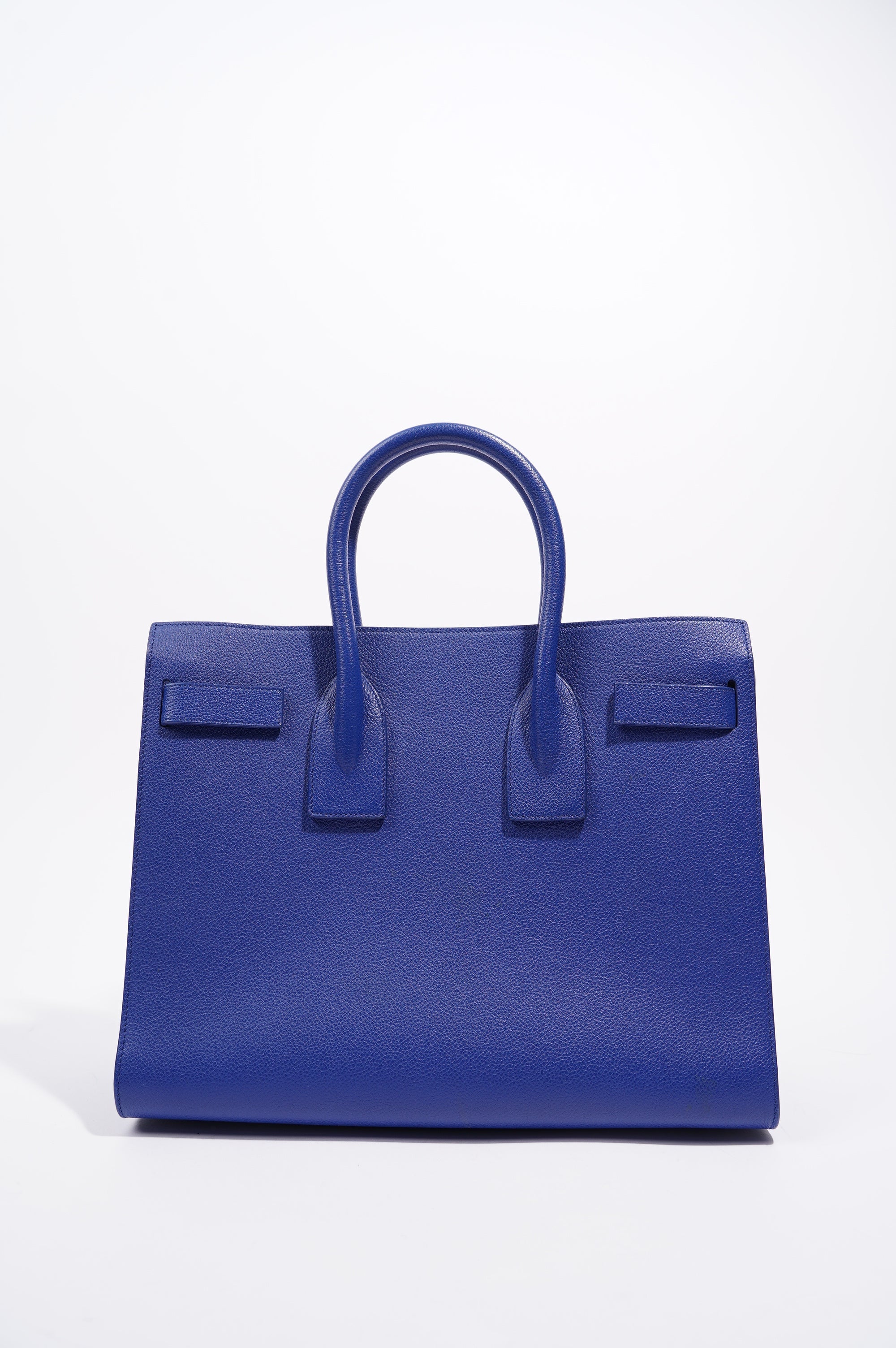 Saint Laurent Womens Sac De Jour Blue Small