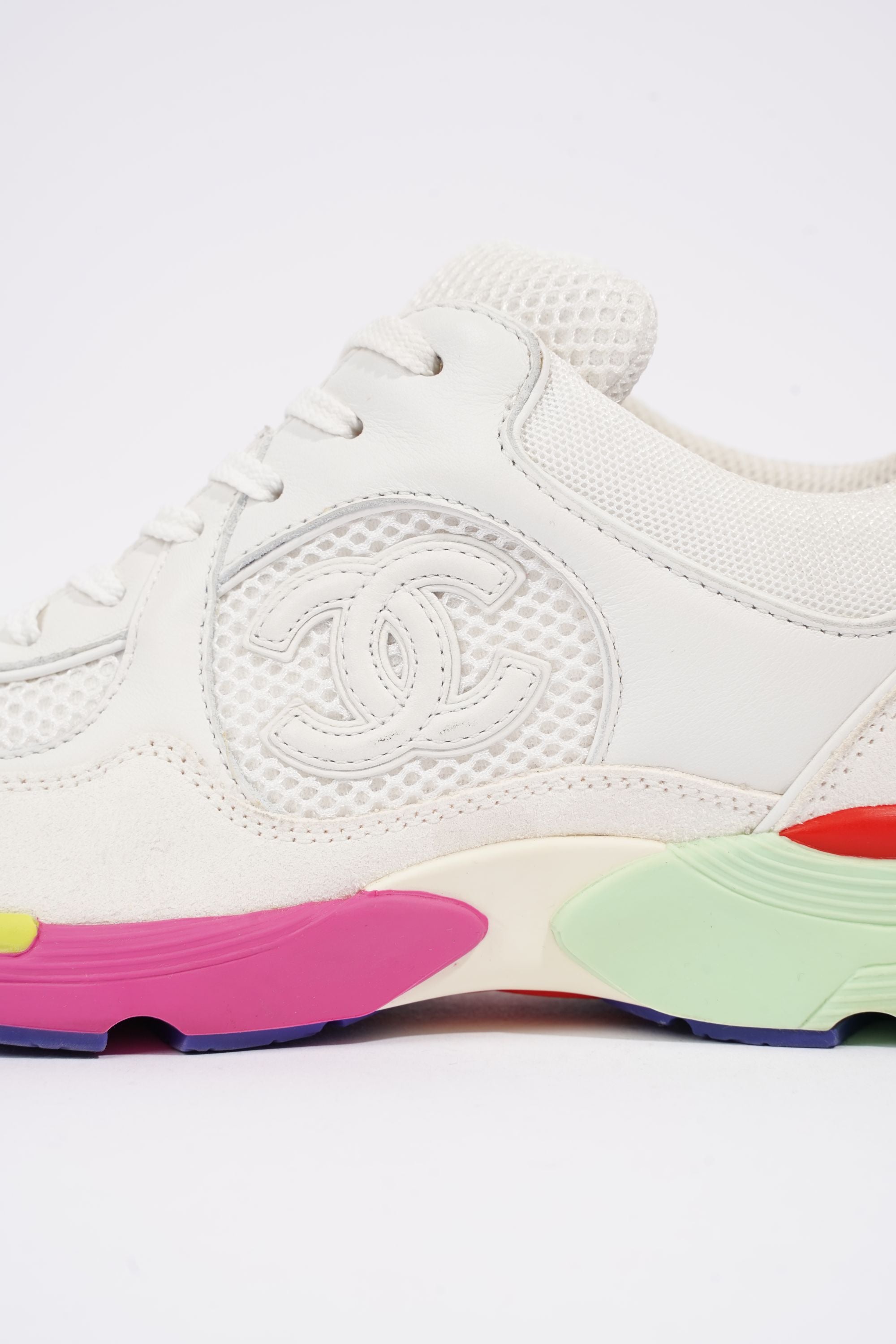 Chanel Womens CC Logo White / Multi Midsole EU 36.5 / UK 3.5