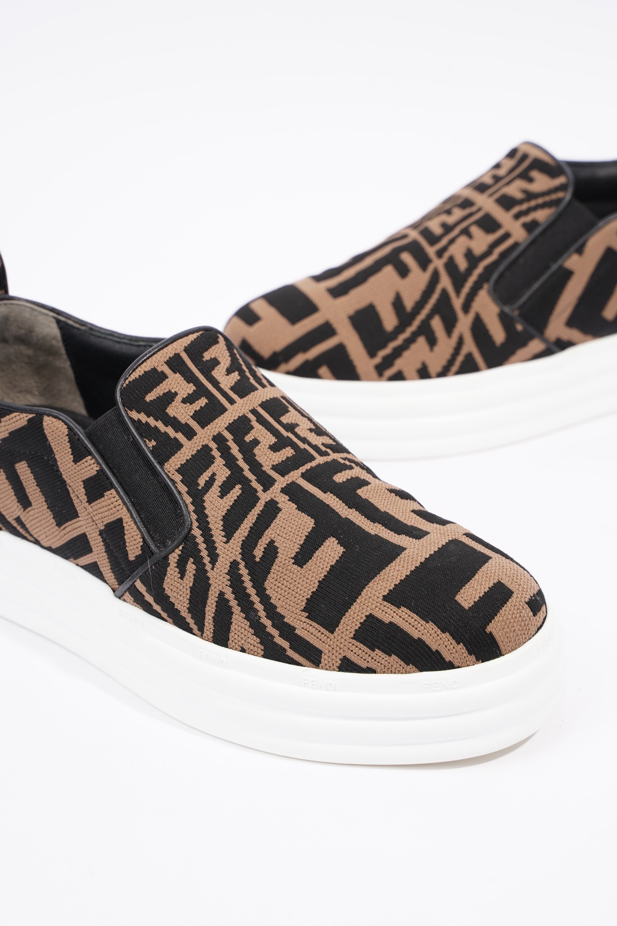 Fendi Womens FF Slip On Sneaker Zucca EU 35 / UK 2