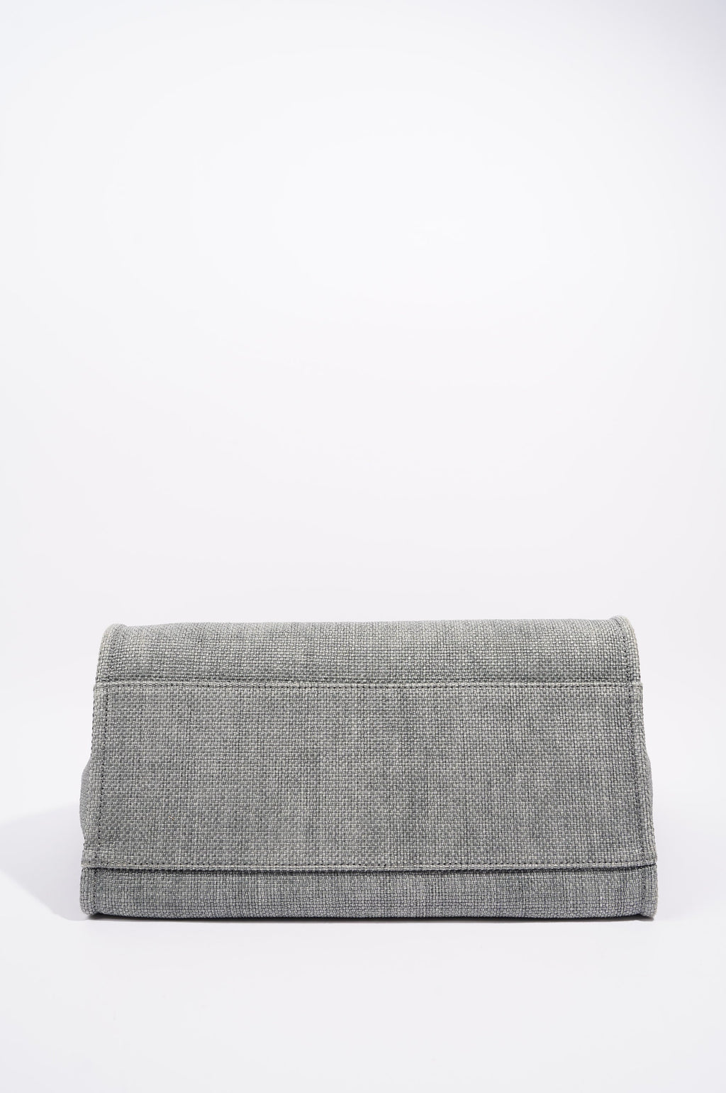 Chanel Womens Deauville Bag Grey Canvas Small