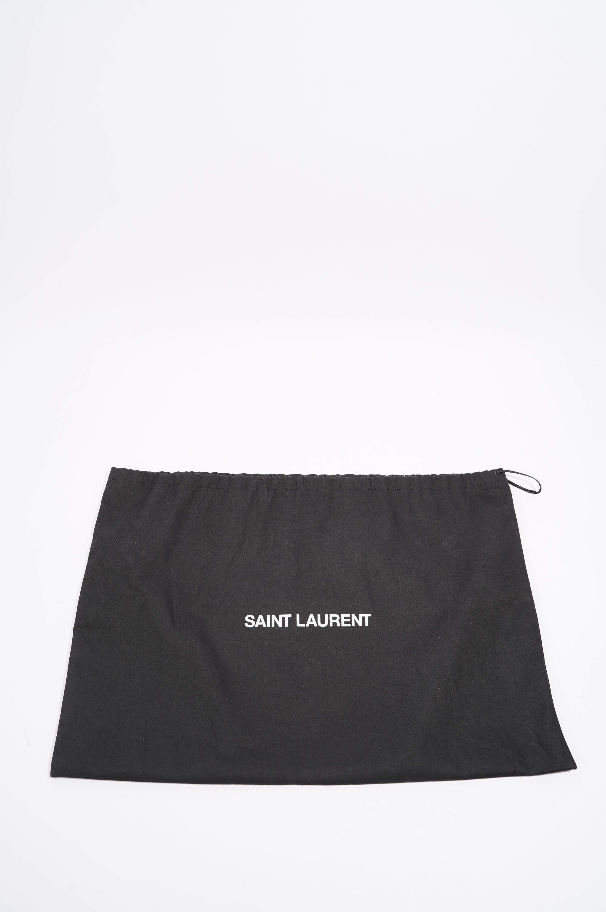Saint Laurent Womens Lou Lou Shopper Bag Black / Silver Large