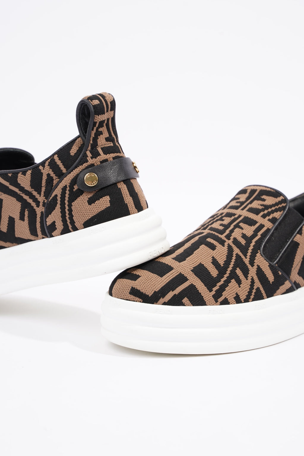 Fendi Womens FF Slip On Sneaker Zucca EU 35 / UK 2