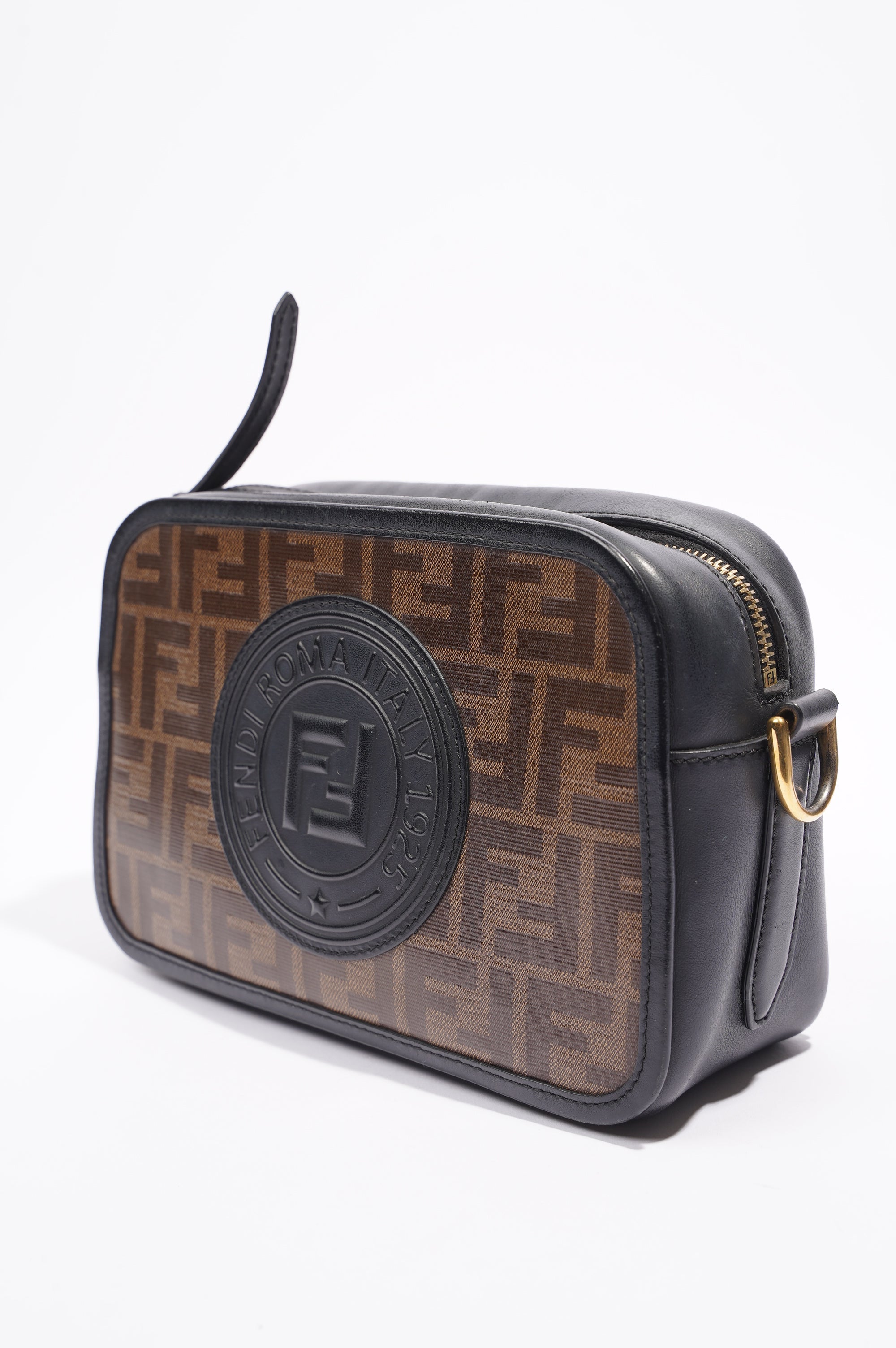 Fendi Camera Case Monogram Leather / Canvas