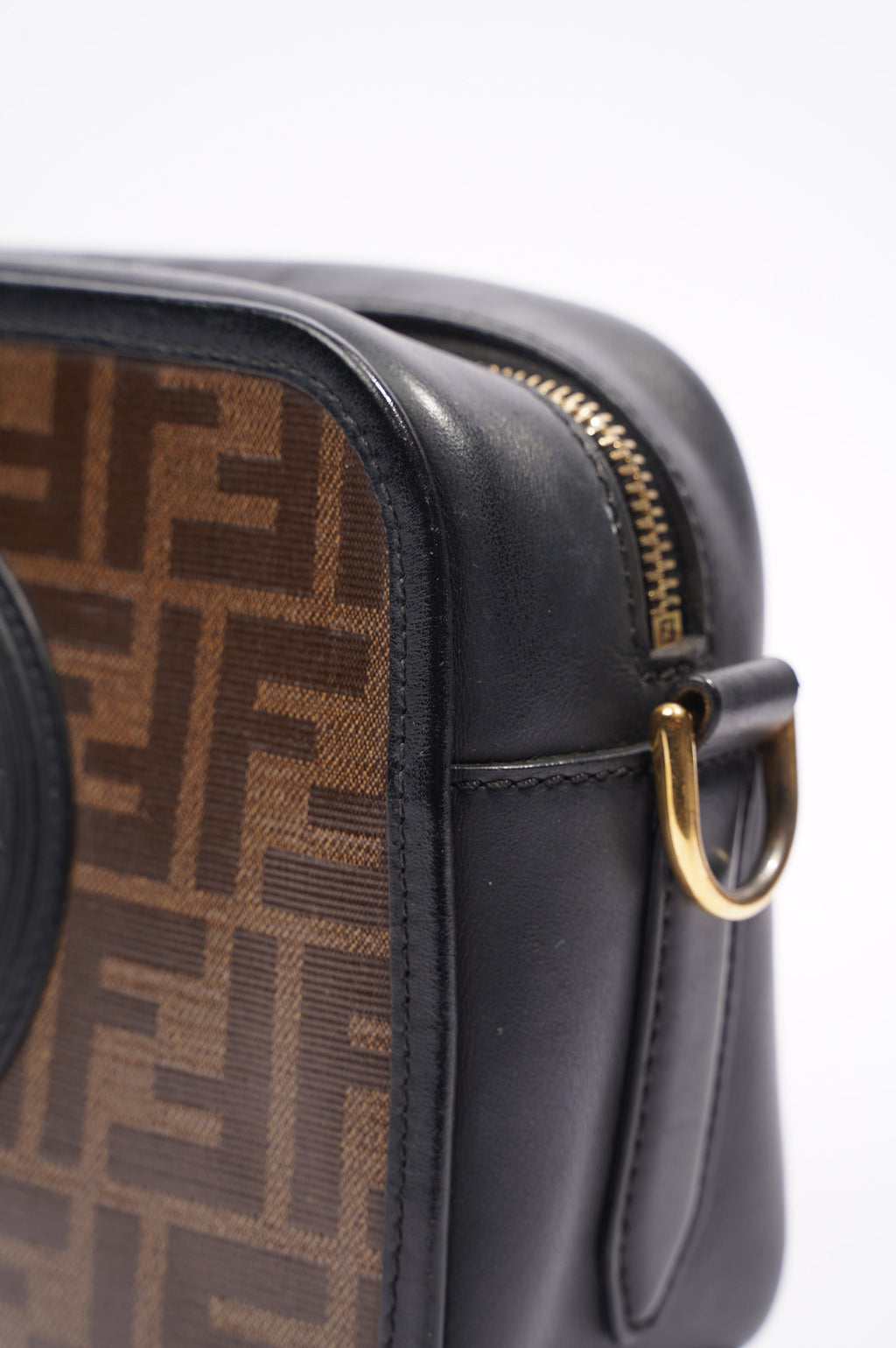 Fendi Camera Case Monogram Leather / Canvas