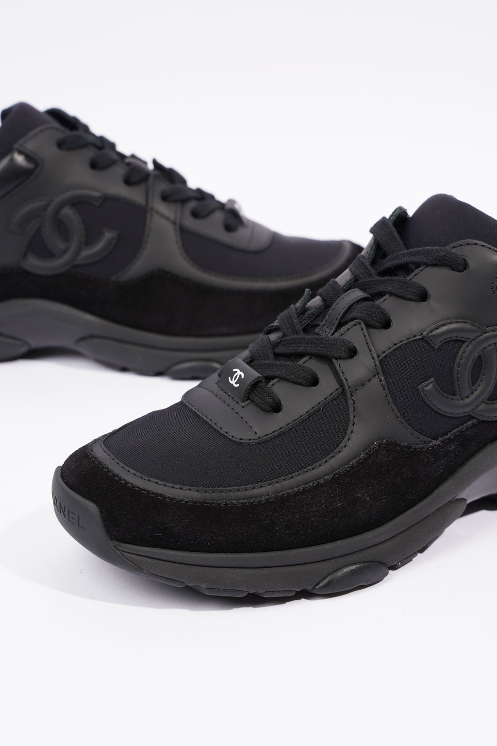 Chanel Womens CC Logo Black EU 37.5 / UK 4.5