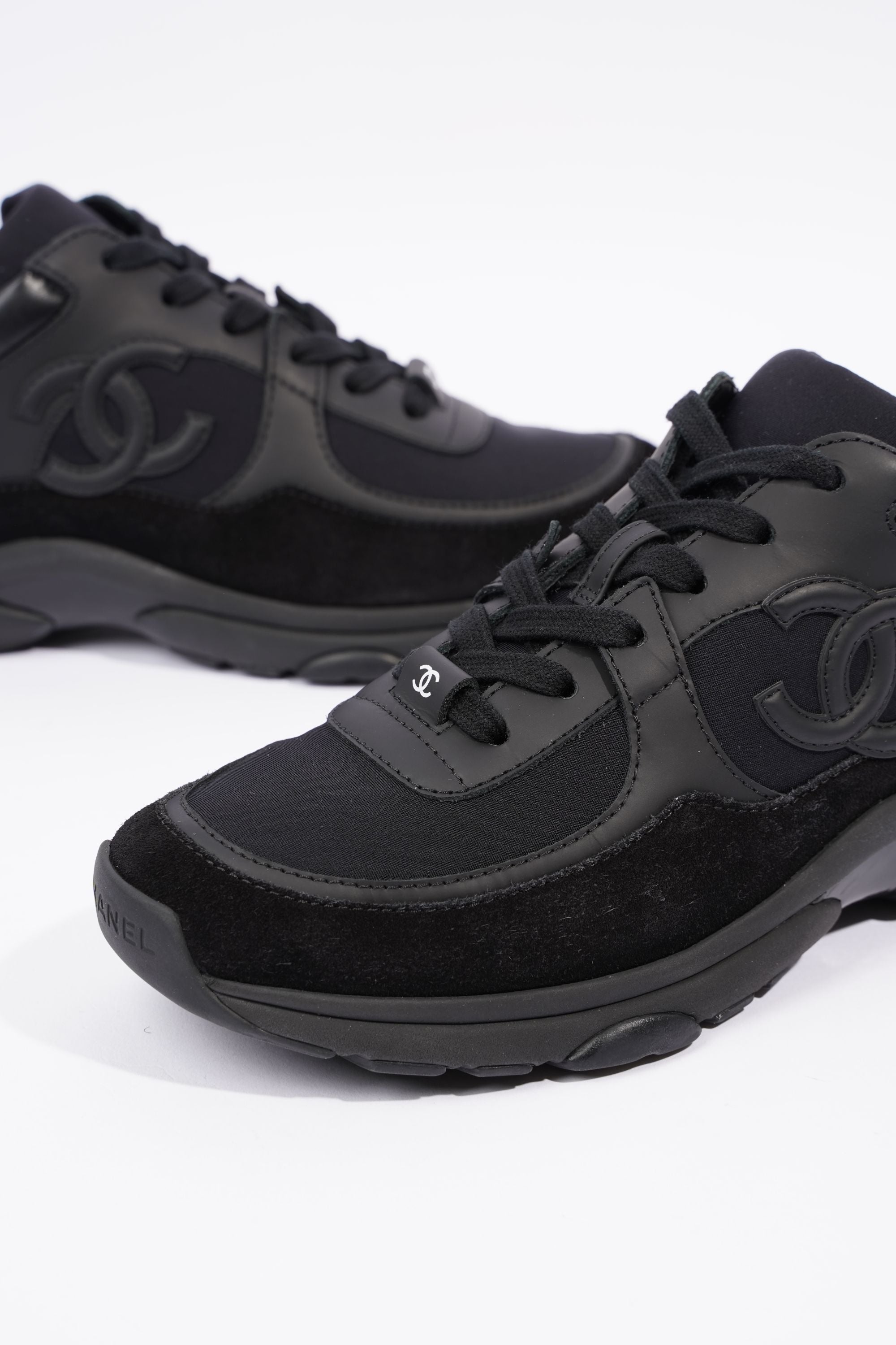 Chanel Womens CC Logo Black EU 37.5 / UK 4.5