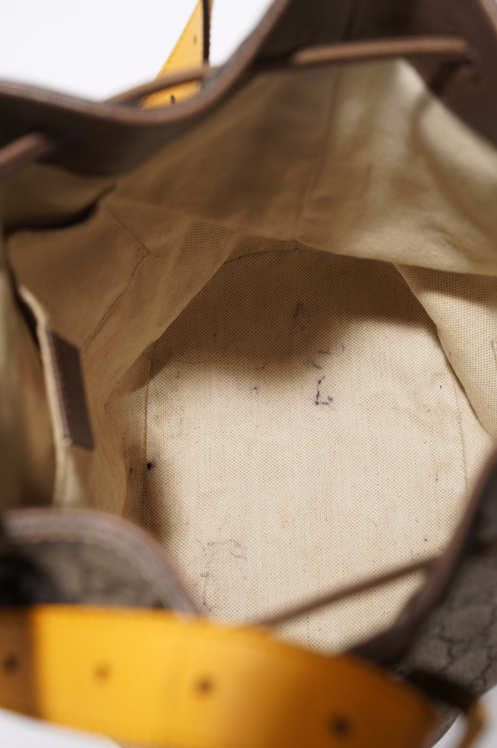 Gucci Neo Vintage Bucket Brown Canvas / Leather