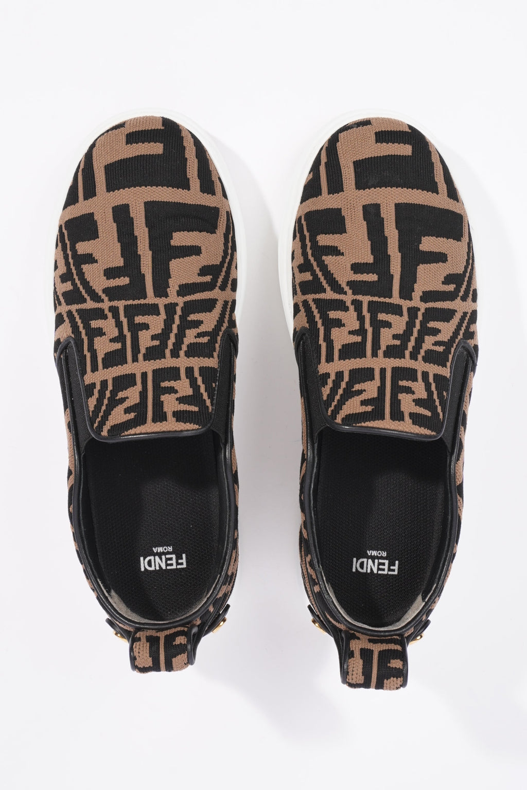 Fendi Womens FF Slip On Sneaker Zucca EU 35 / UK 2