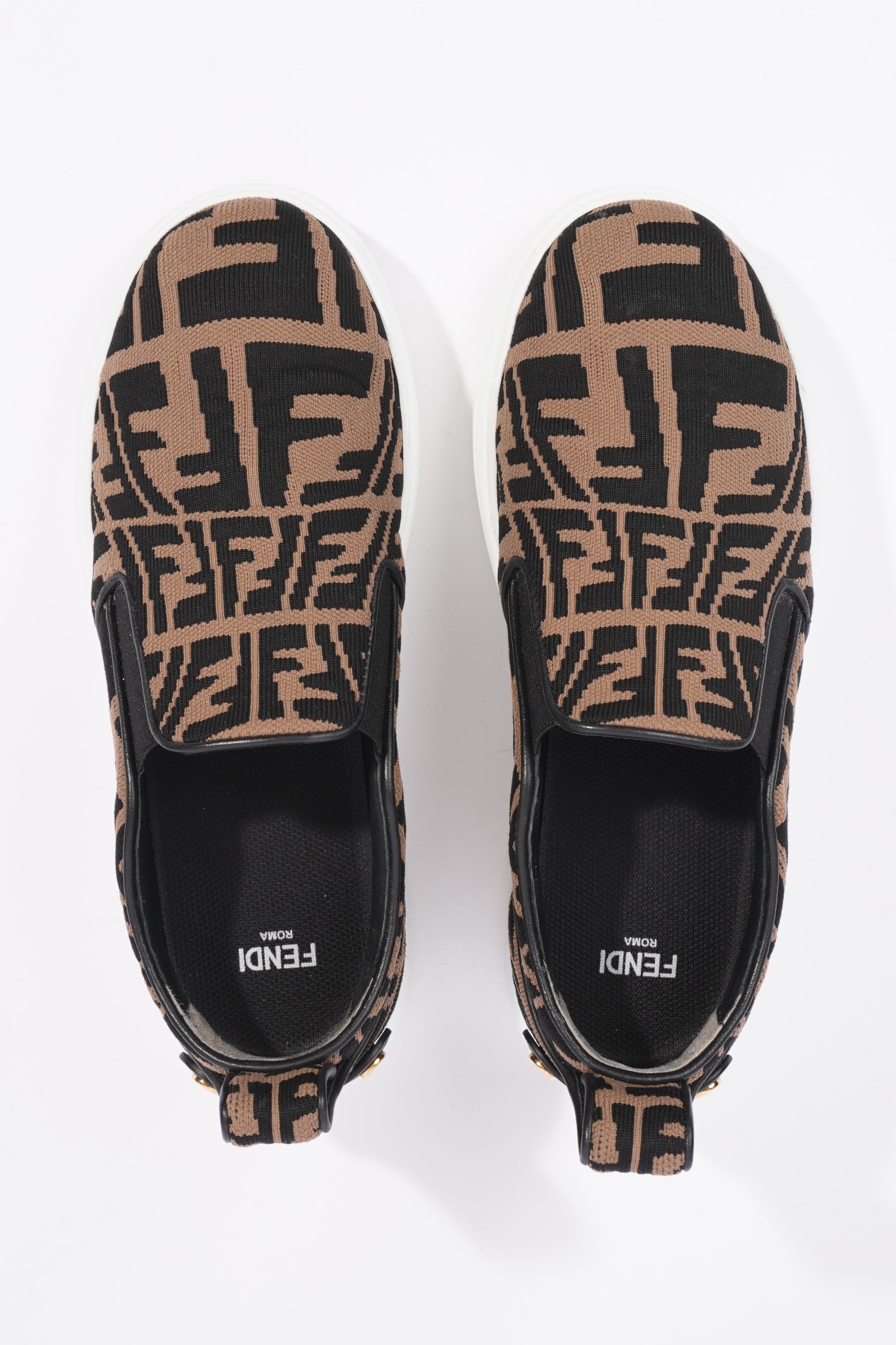 Fendi Womens FF Slip On Sneaker Zucca EU 35 / UK 2