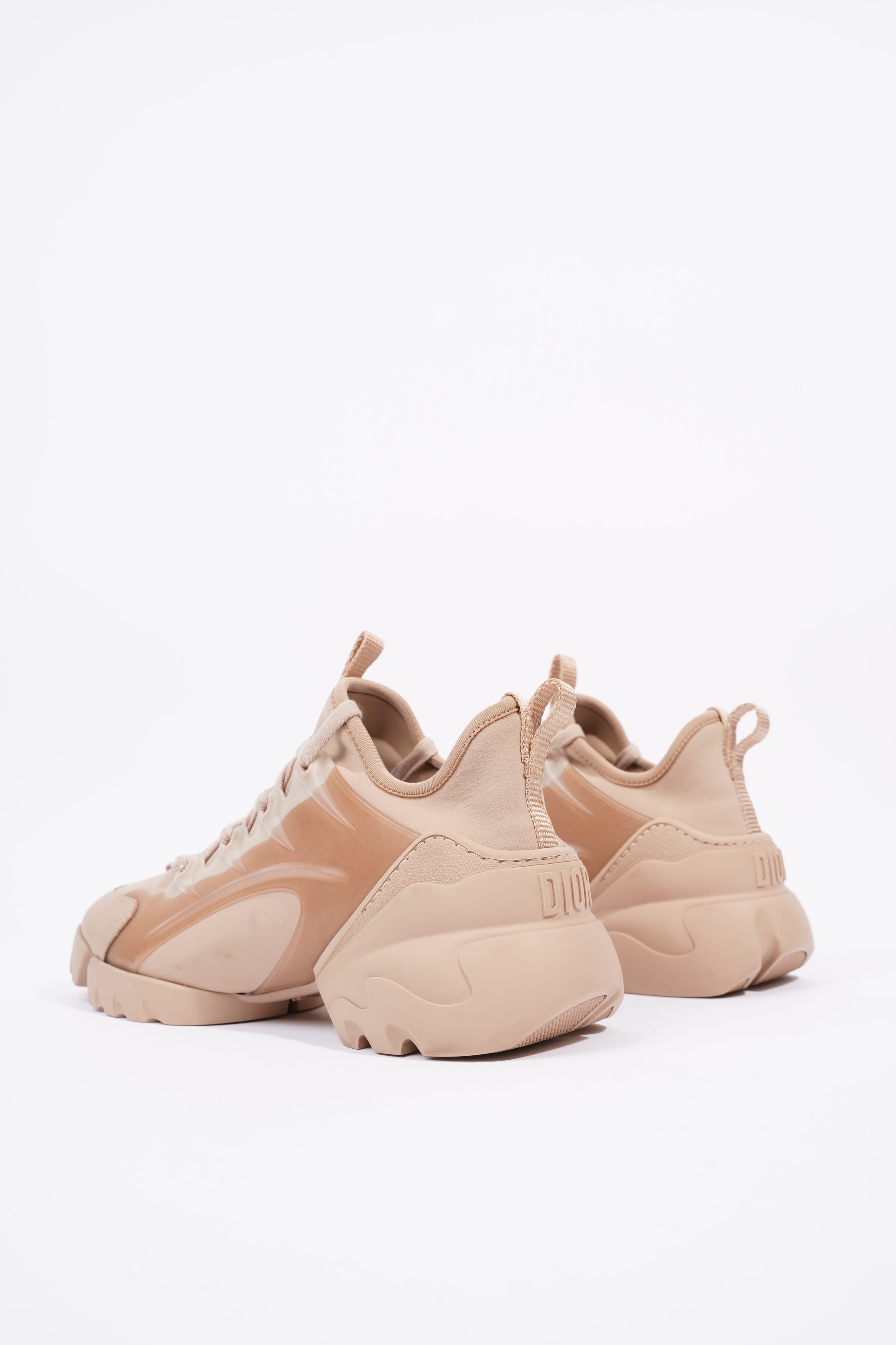 Christian Dior Womens D Connect Sneaker Nude Technical Fabric EU 35 / UK 2