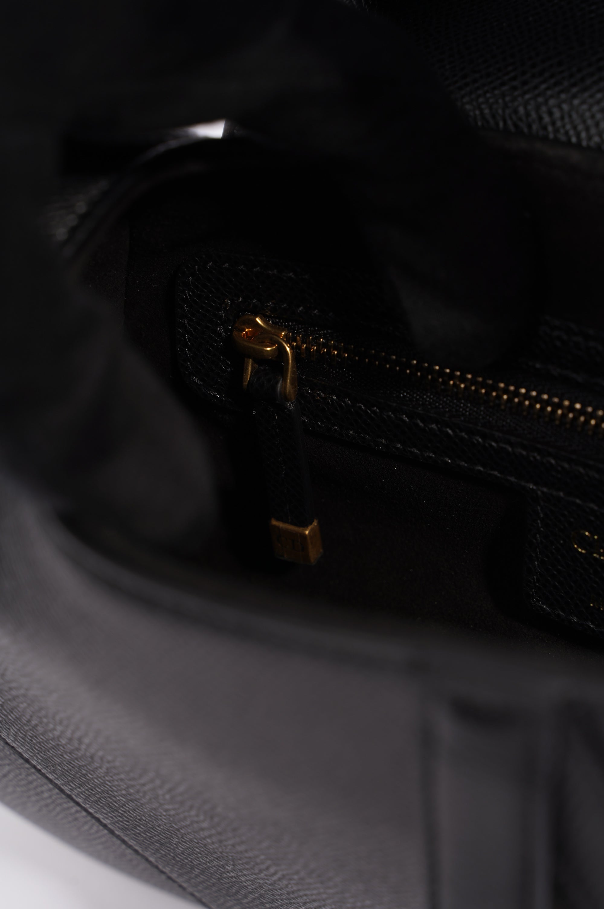 Christian Dior Womens Saddle Bag Black Leather