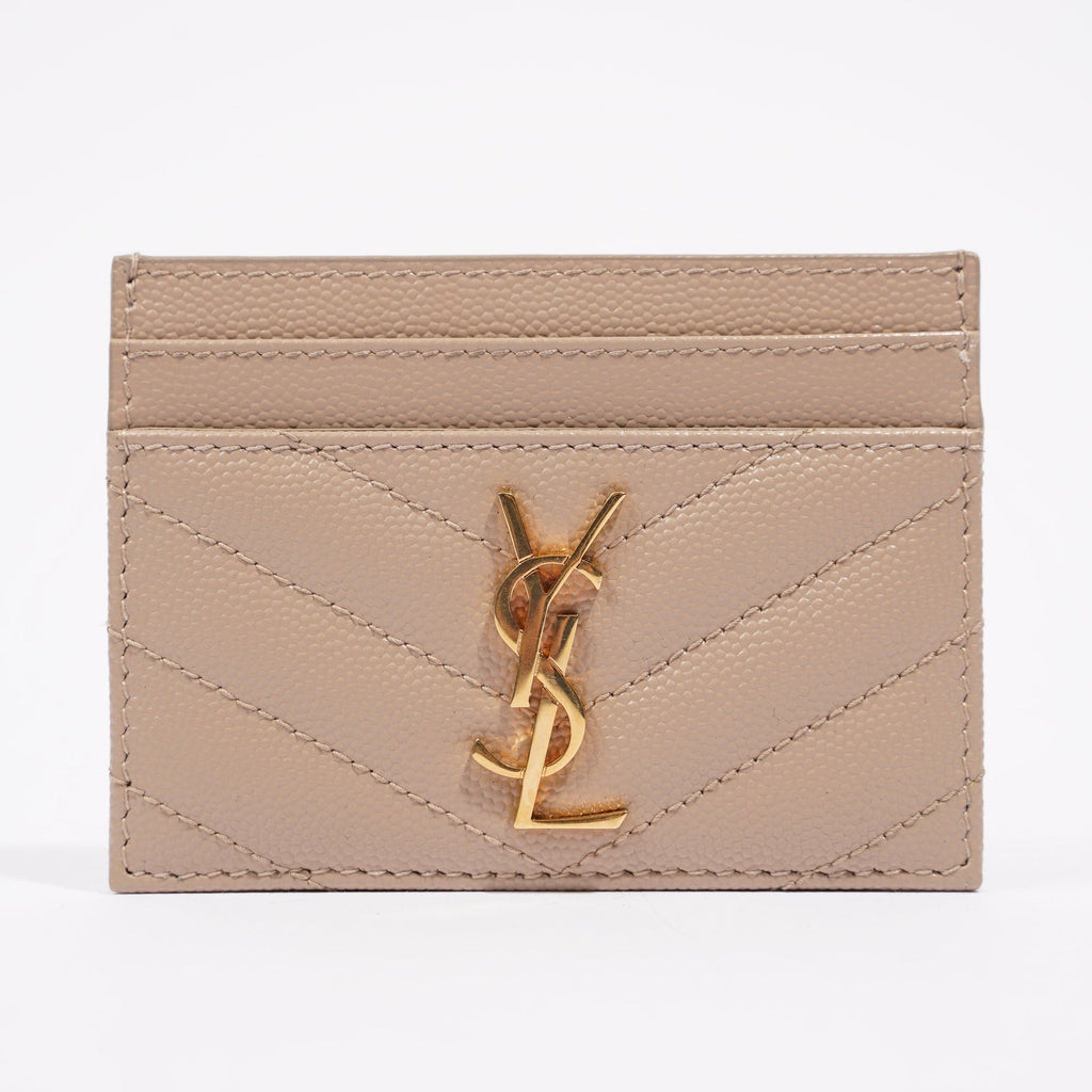 Saint Laurent Womens Card Holder Nude