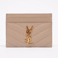 Saint Laurent Womens Card Holder Nude
