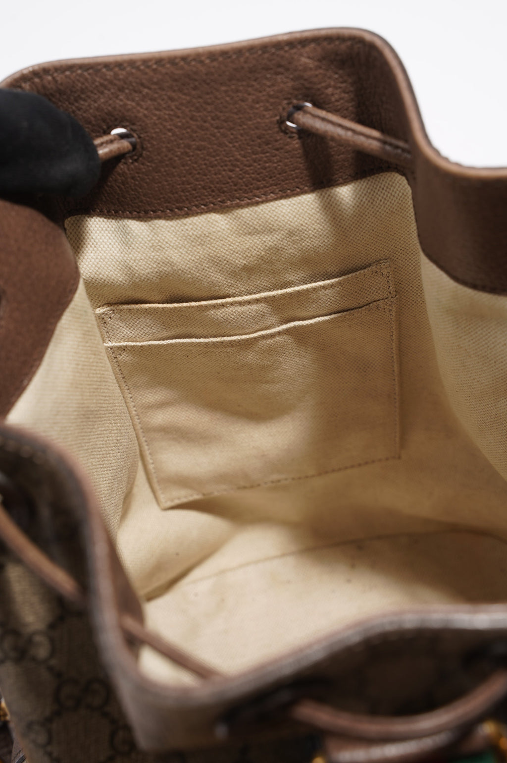 Gucci Neo Vintage Bucket Brown Canvas / Leather